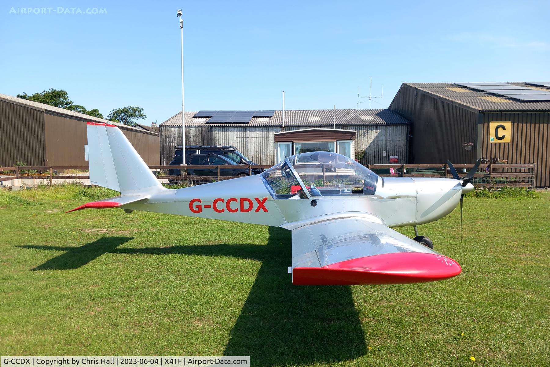 G-CCDX, 2003 Aerotechnik EV-97 Eurostar C/N PFA 315-14013, Rossall Field