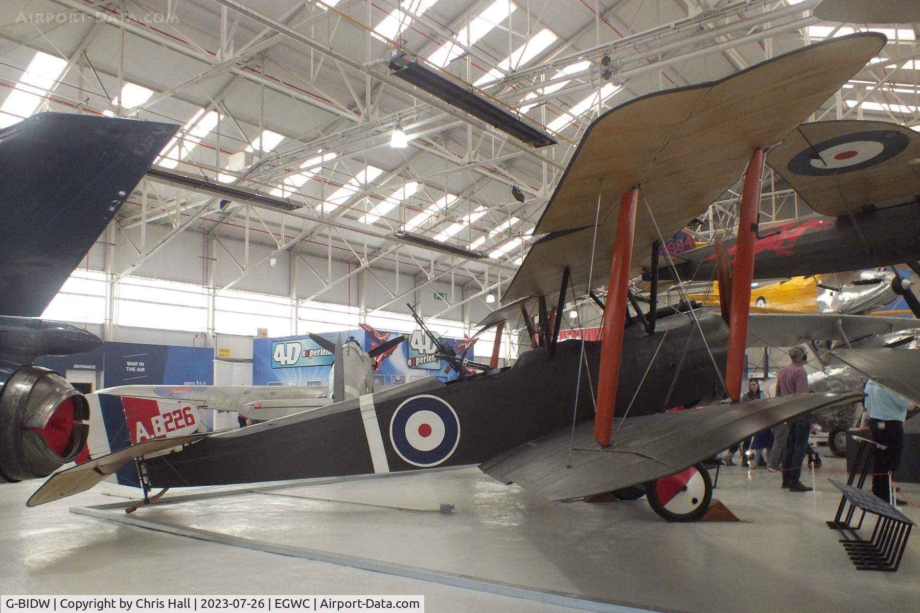 G-BIDW, Sopwith 1½ Strutter Replica C/N WA-5, RAF Museum, Cosford