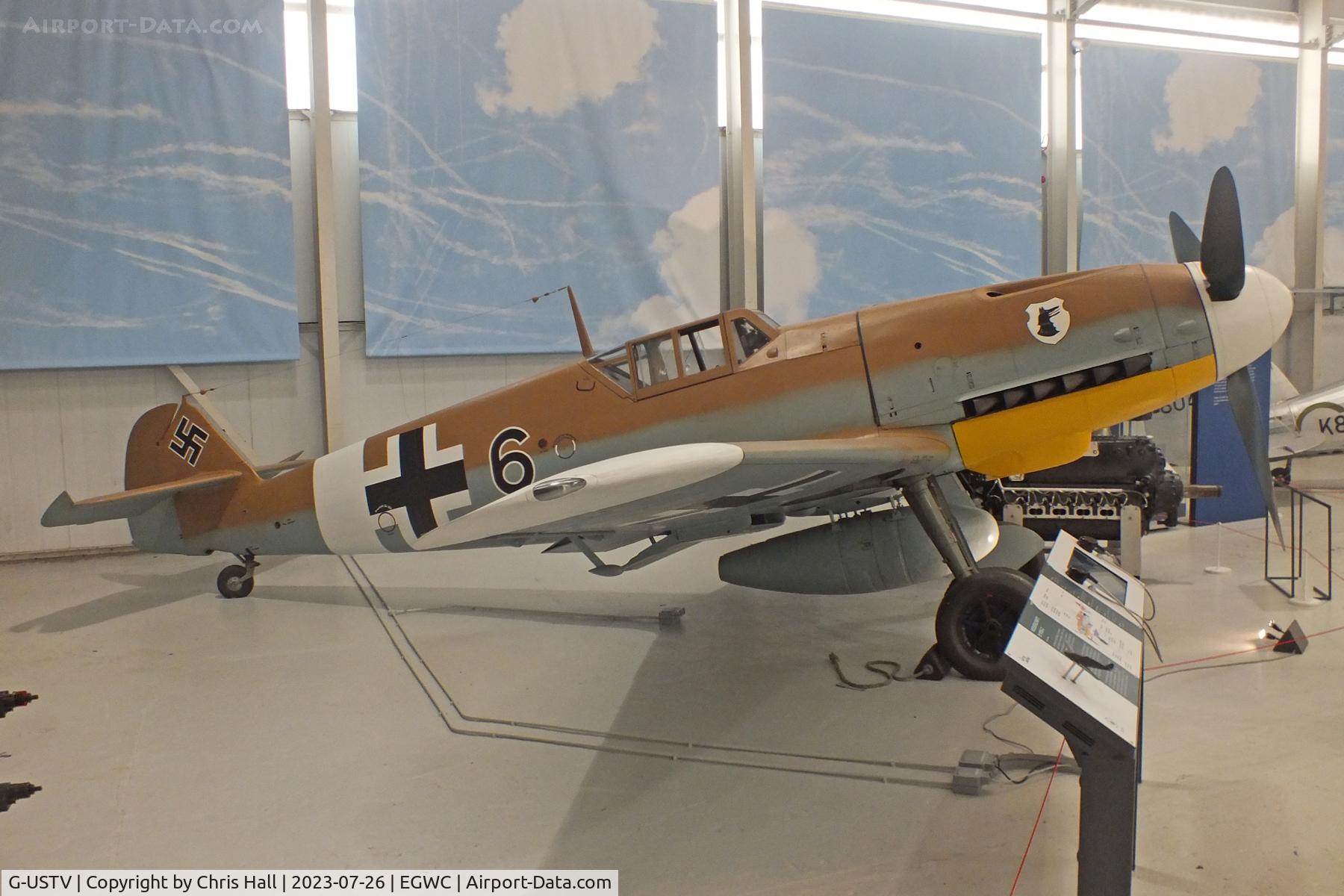 G-USTV, 1942 Messerschmitt Bf-109G-2/Trop C/N 10639, RAF Museum, Cosford