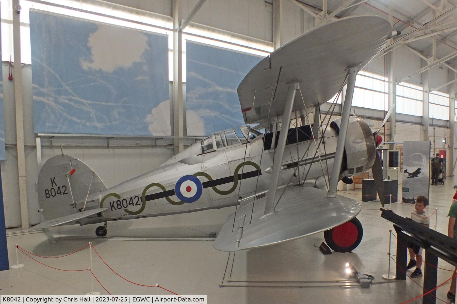 K8042, Gloster Gladiator Mk1 C/N Not found K8042, RAF Museum, Cosford