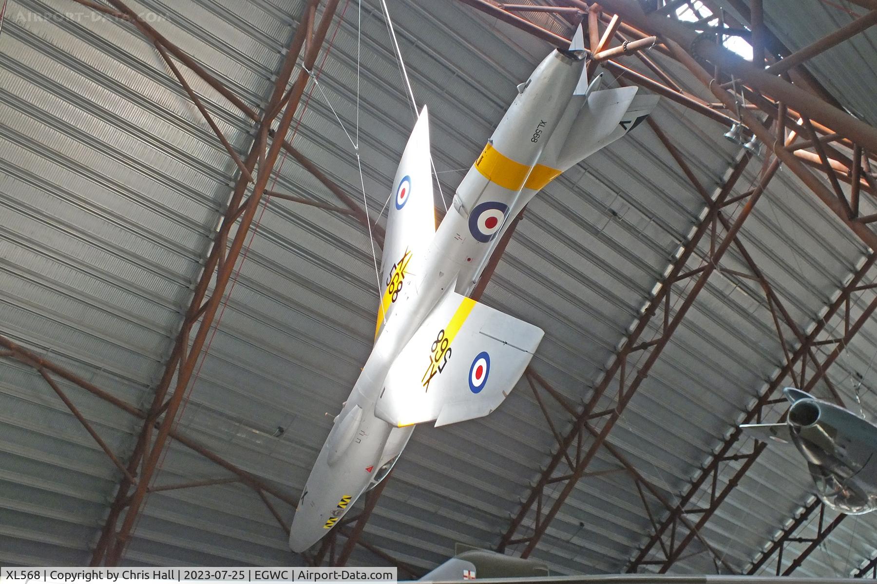 XL568, 1958 Hawker Hunter T.7A C/N 41H-693719, RAF Museum, Cosford