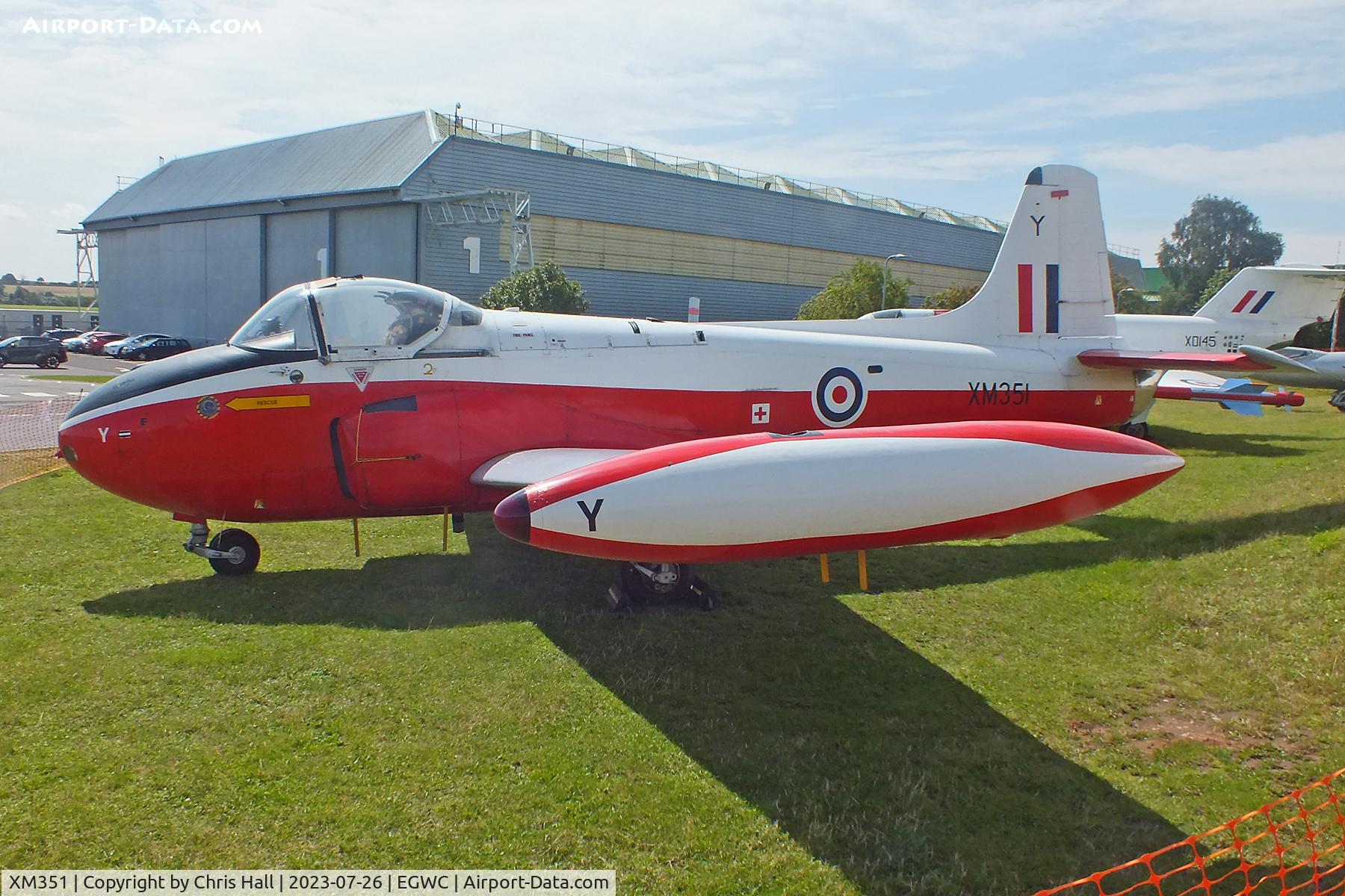 XM351, 1959 Hunting P-84 Jet Provost T.3 C/N PAC/W/6308, RAF Museum, Cosford