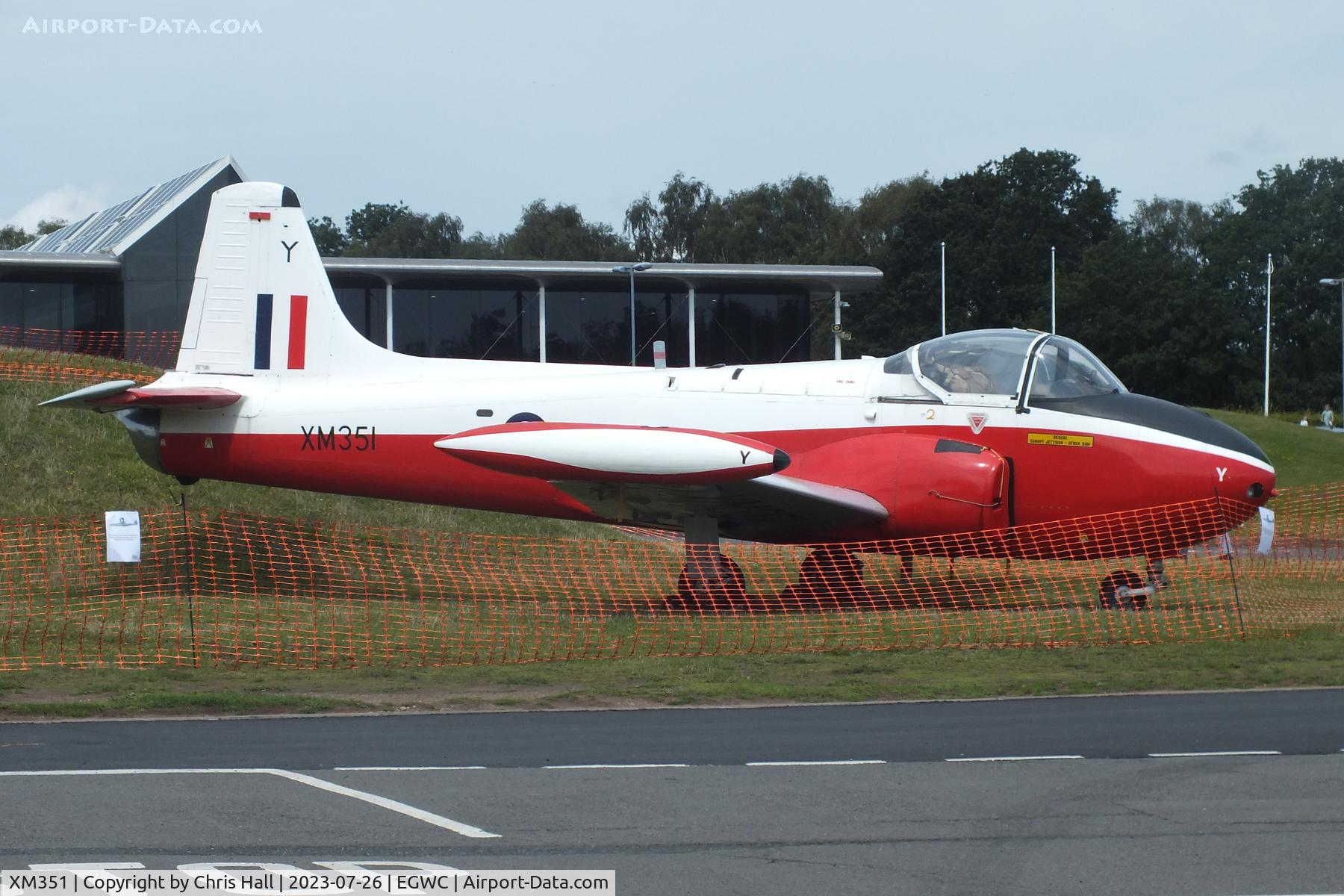 XM351, 1959 Hunting P-84 Jet Provost T.3 C/N PAC/W/6308, RAF Museum, Cosford
