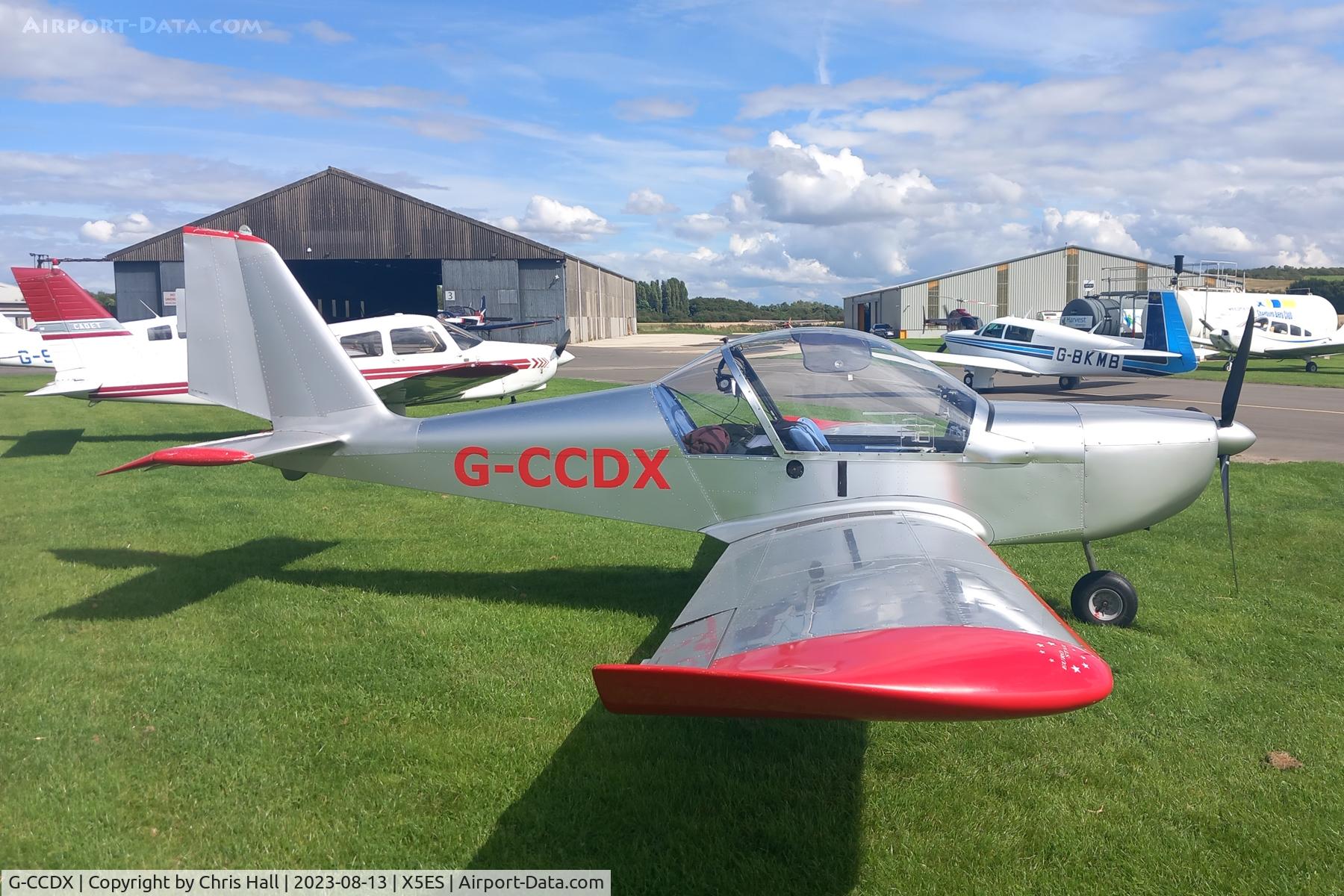 G-CCDX, 2003 Aerotechnik EV-97 Eurostar C/N PFA 315-14013, Eshott