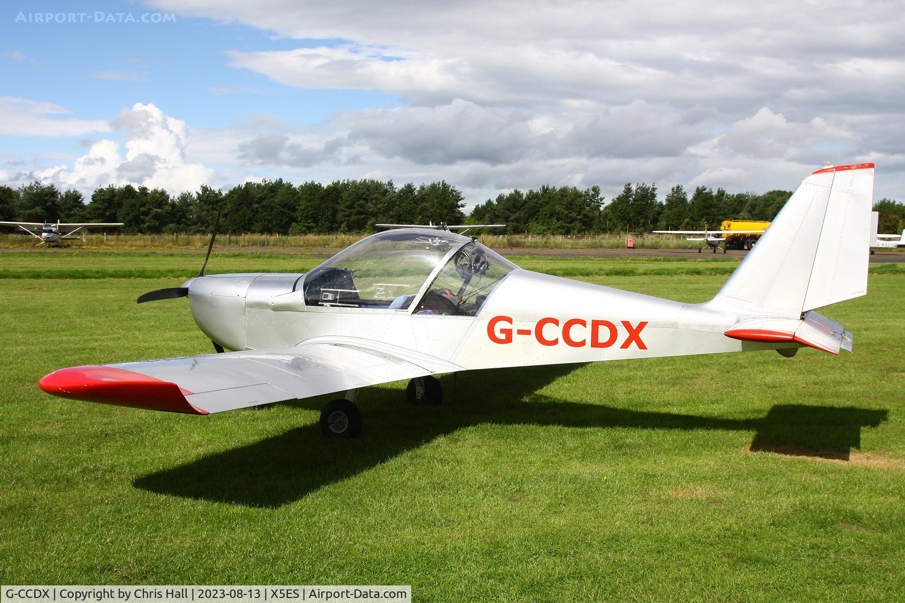 G-CCDX, 2003 Aerotechnik EV-97 Eurostar C/N PFA 315-14013, Eshott