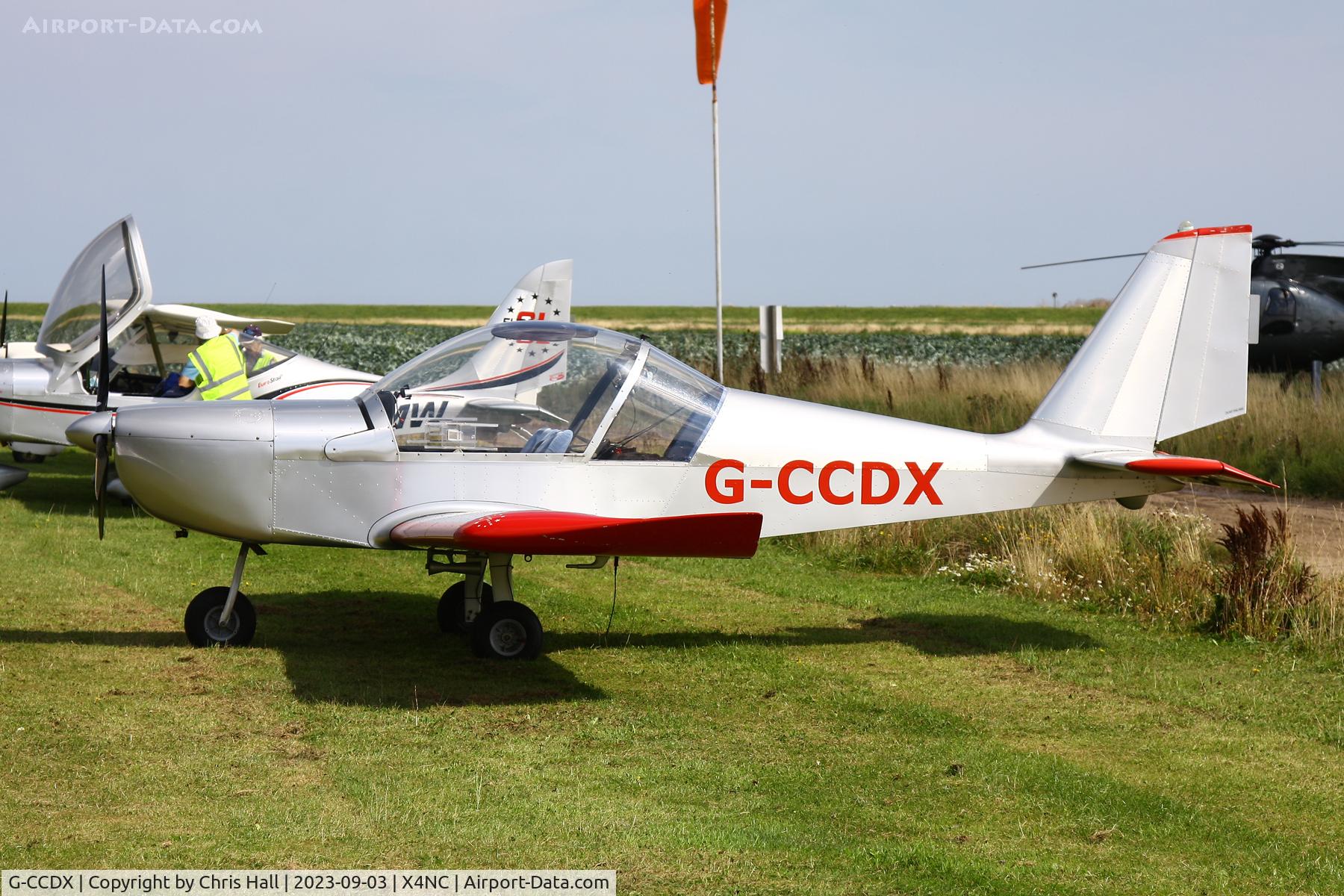 G-CCDX, 2003 Aerotechnik EV-97 Eurostar C/N PFA 315-14013, North Coates