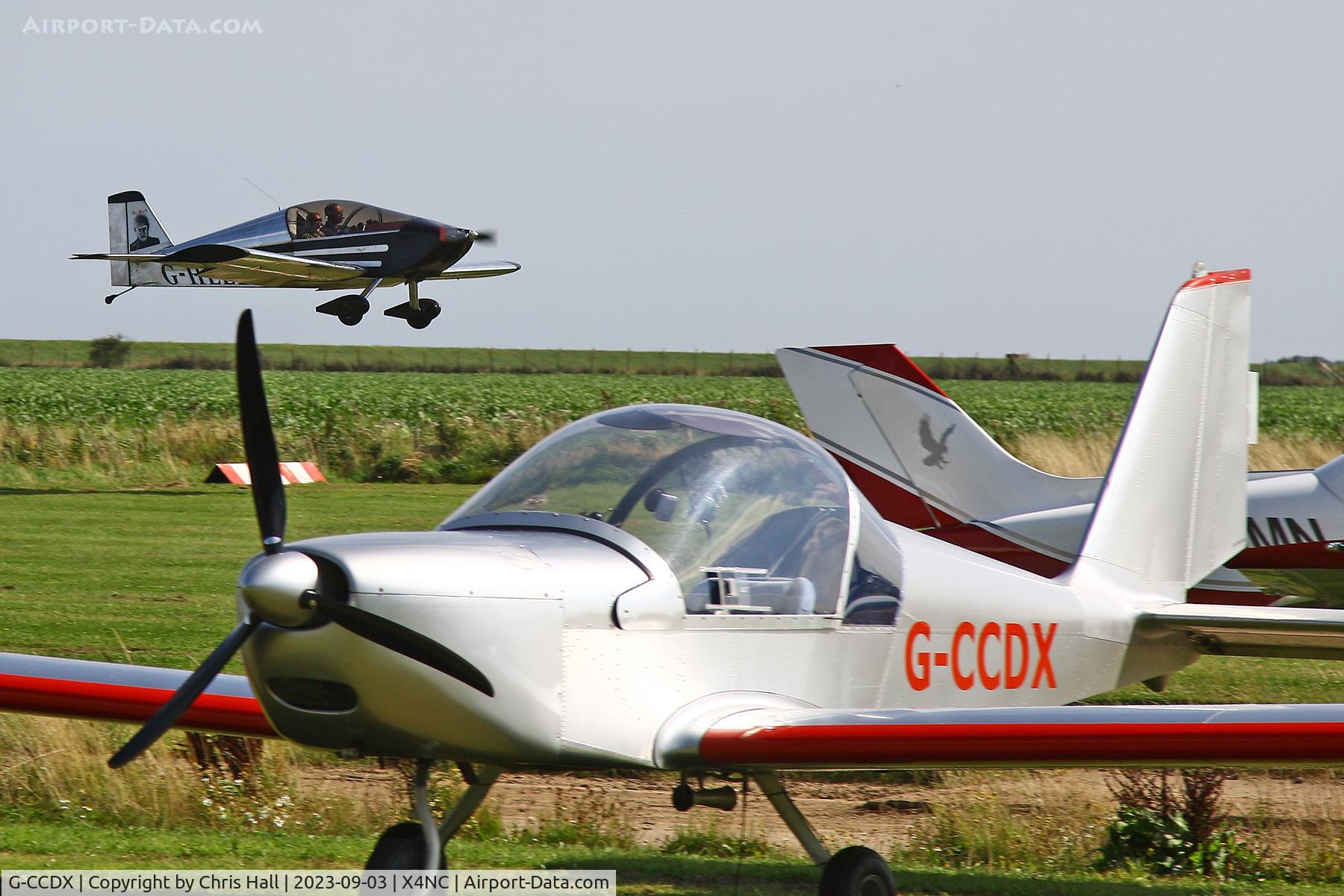 G-CCDX, 2003 Aerotechnik EV-97 Eurostar C/N PFA 315-14013, North Coates
