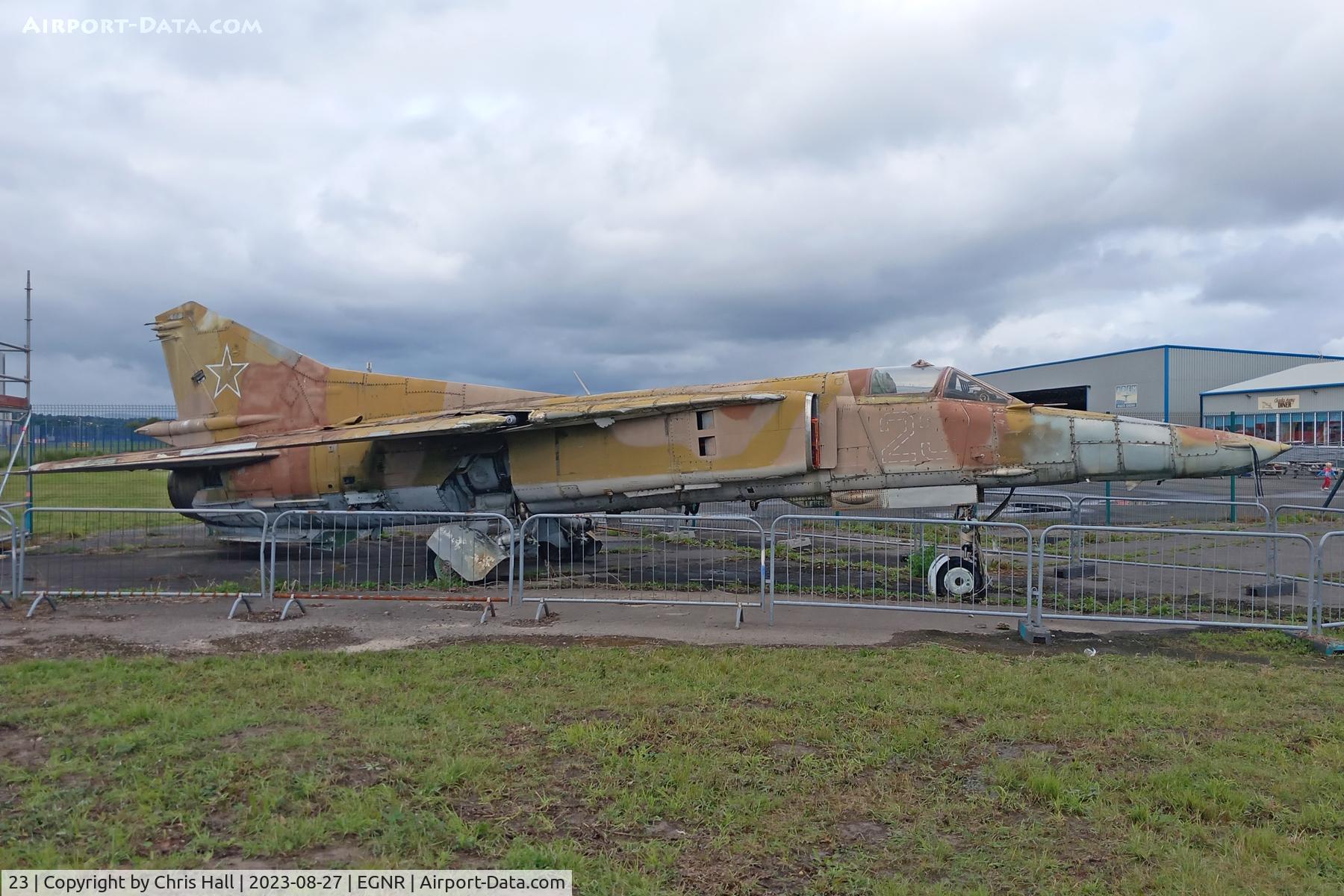 23, Mikoyan-Gurevich MiG-27 C/N 831712515040, Hawarden