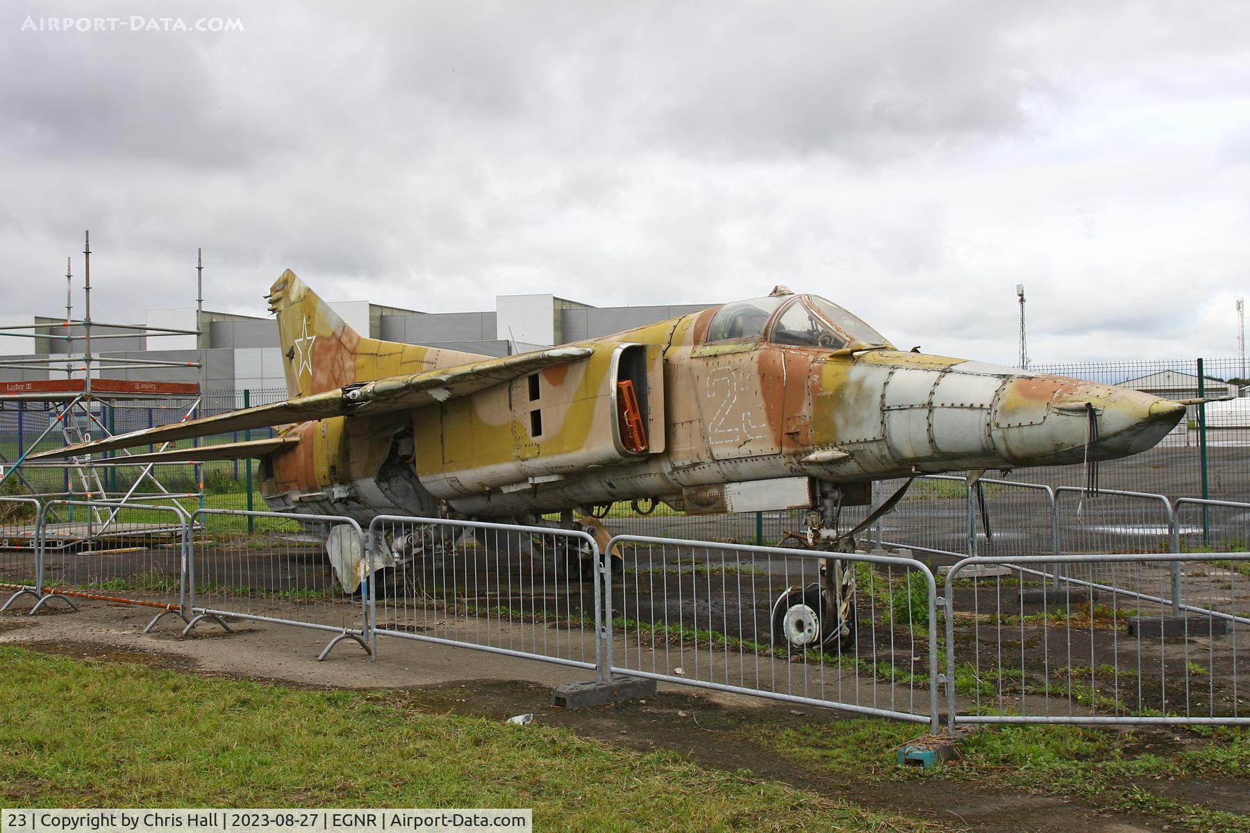 23, Mikoyan-Gurevich MiG-27 C/N 831712515040, Hawarden