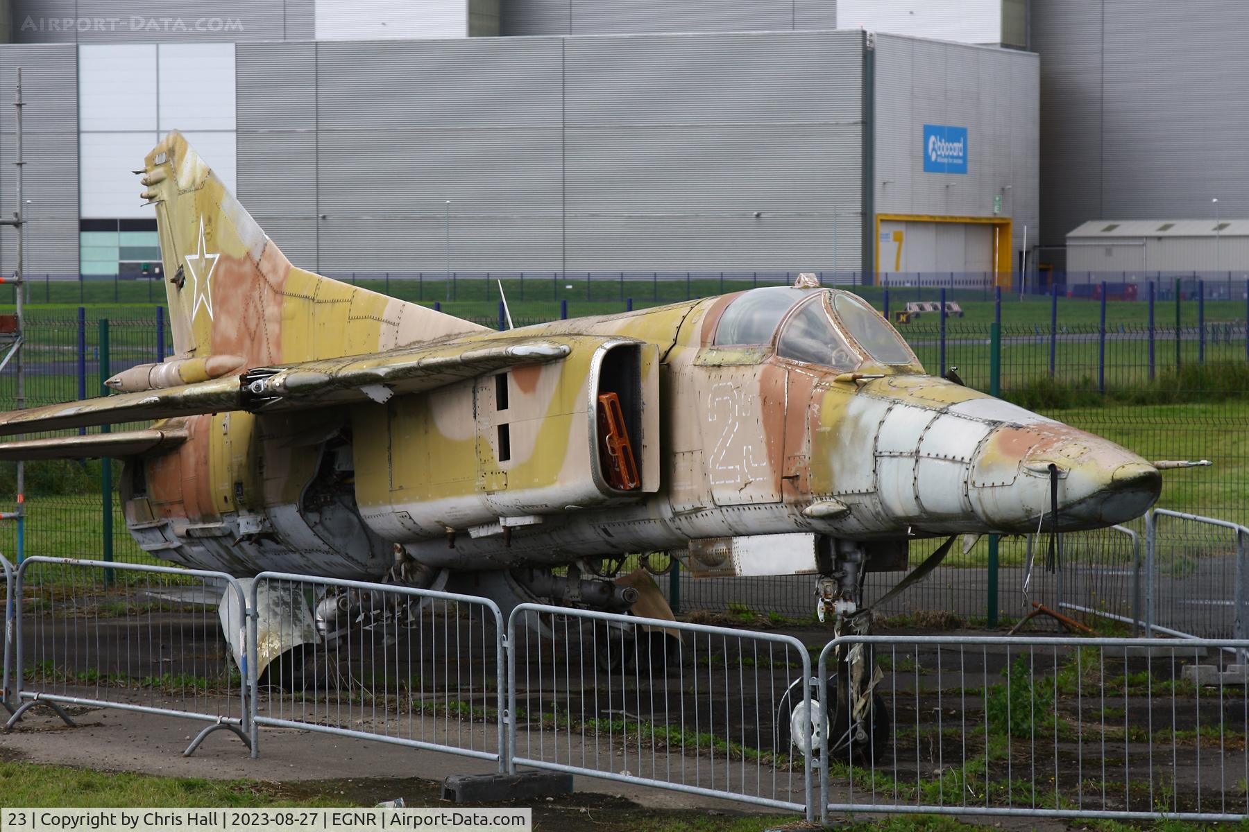 23, Mikoyan-Gurevich MiG-27 C/N 831712515040, Hawarden