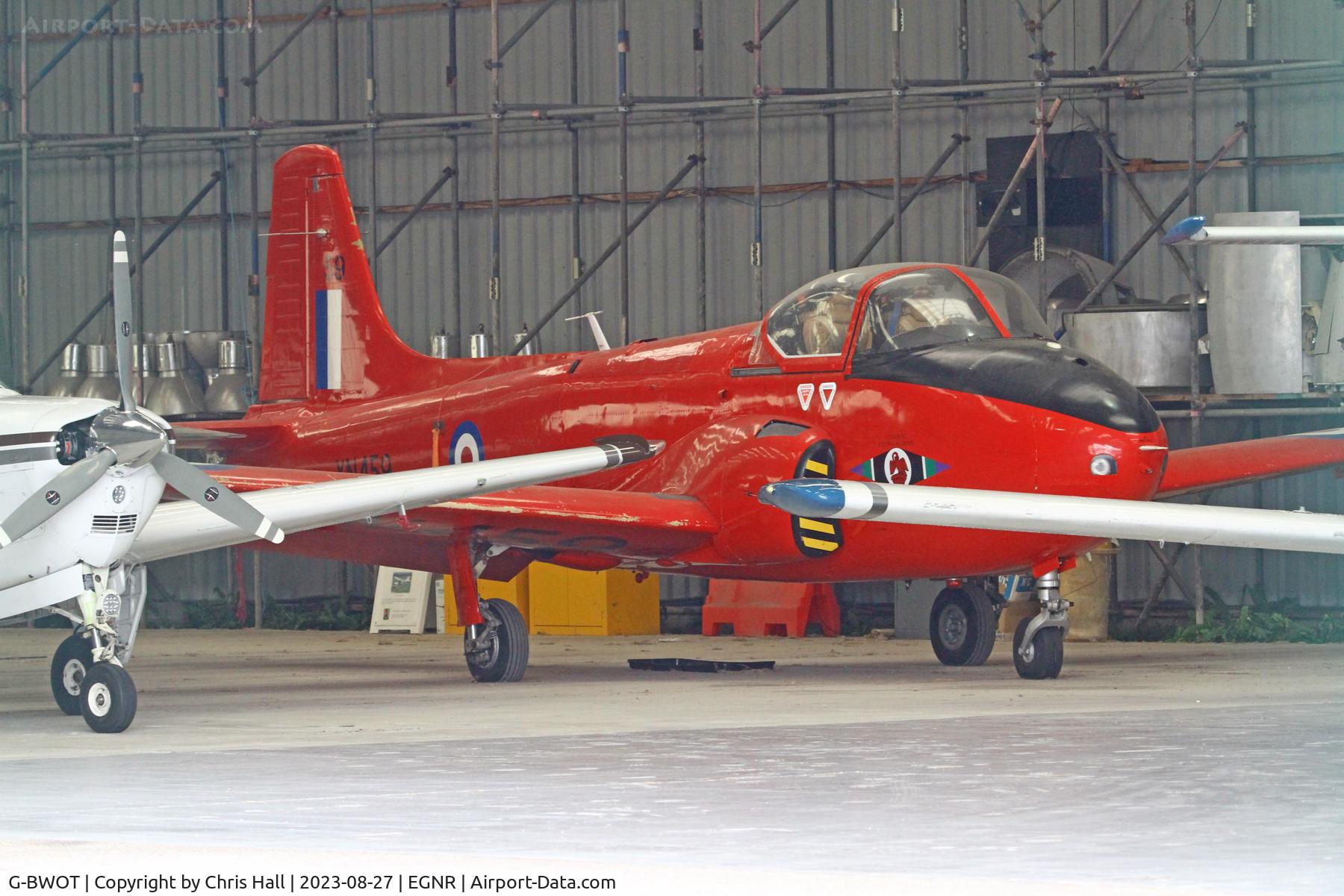 G-BWOT, 1961 Hunting P-84 Jet Provost T.3A C/N PAC/W/10138, Hawarden