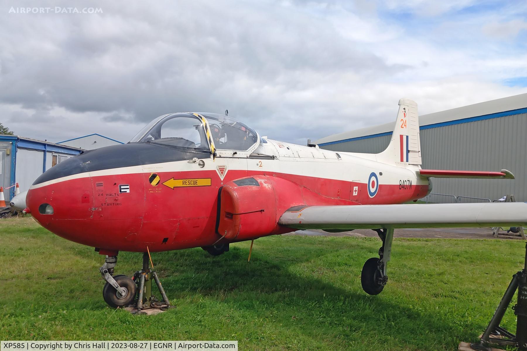 XP585, 1962 Hunting Jet Provost T4 C/N PAC/W/15986, Hawarden