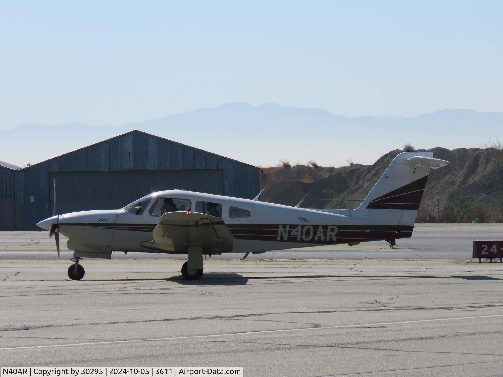 N40AR, 1984 Piper PA-28RT-201T Arrow IV C/N 28R-8431032, Stopped