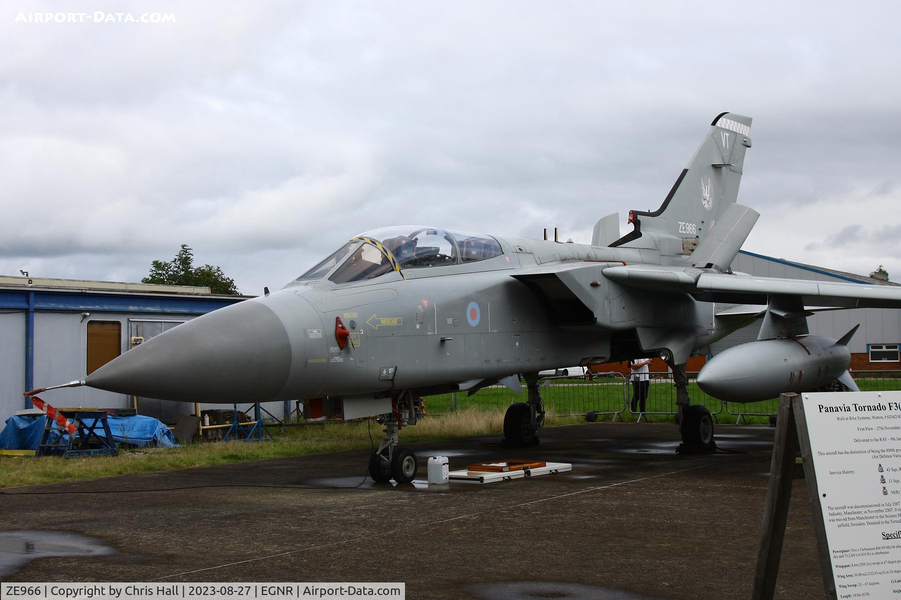 ZE966, 1989 Panavia Tornado F.3 C/N AT042/800/2156, Hawarden