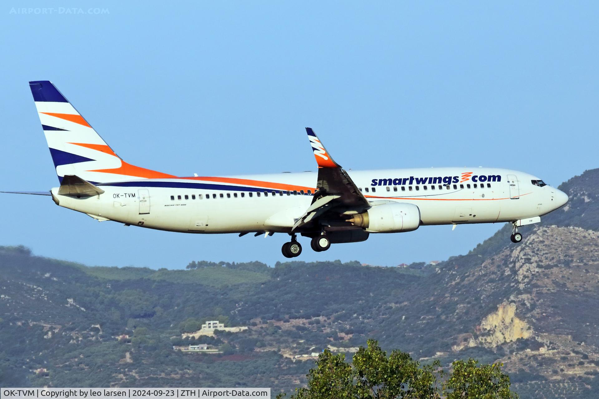 OK-TVM, 2010 Boeing 737-8FN C/N 37077, Zakynthos 23.9.2024