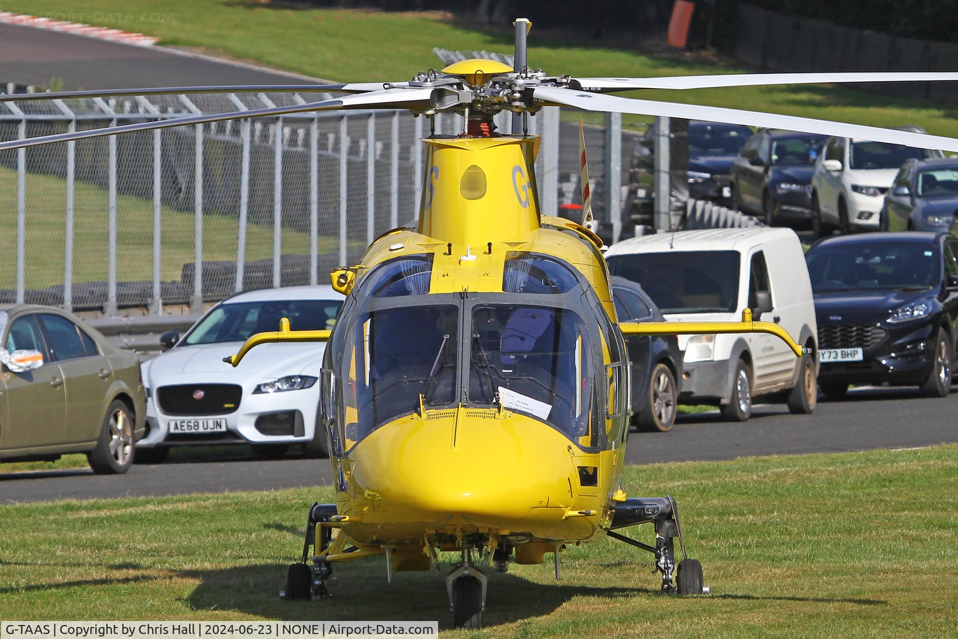 G-TAAS, 2013 AgustaWestland AW-109SP GrandNew C/N 22305, Oulton Park race course