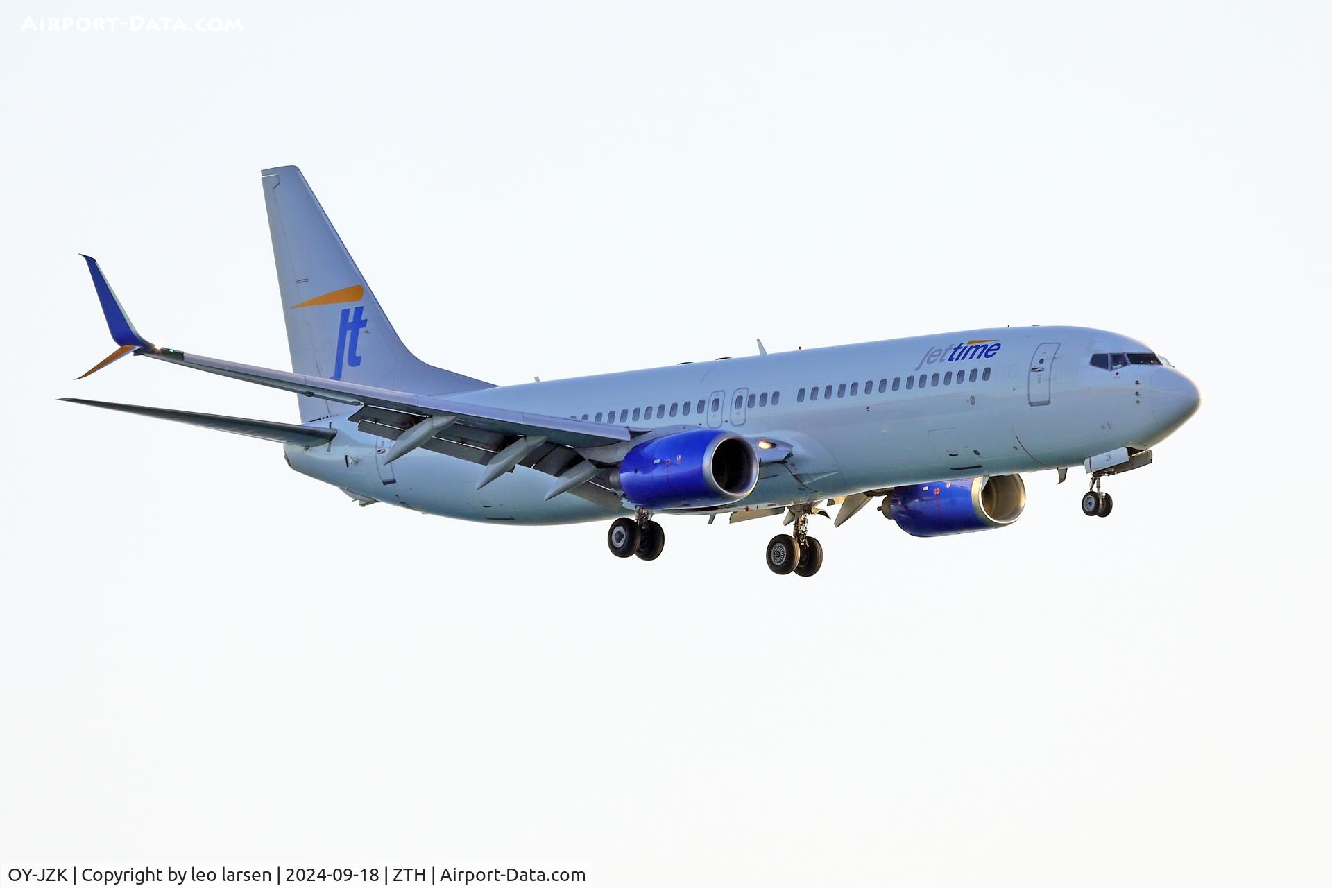 OY-JZK, 2005 Boeing 737-86Q C/N 30296, Zakynthos 18.9.2024