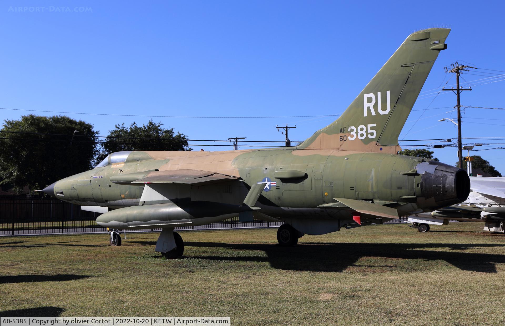 60-5385, 1960 Republic F-105D Thunderchief C/N D235, fort worth museum