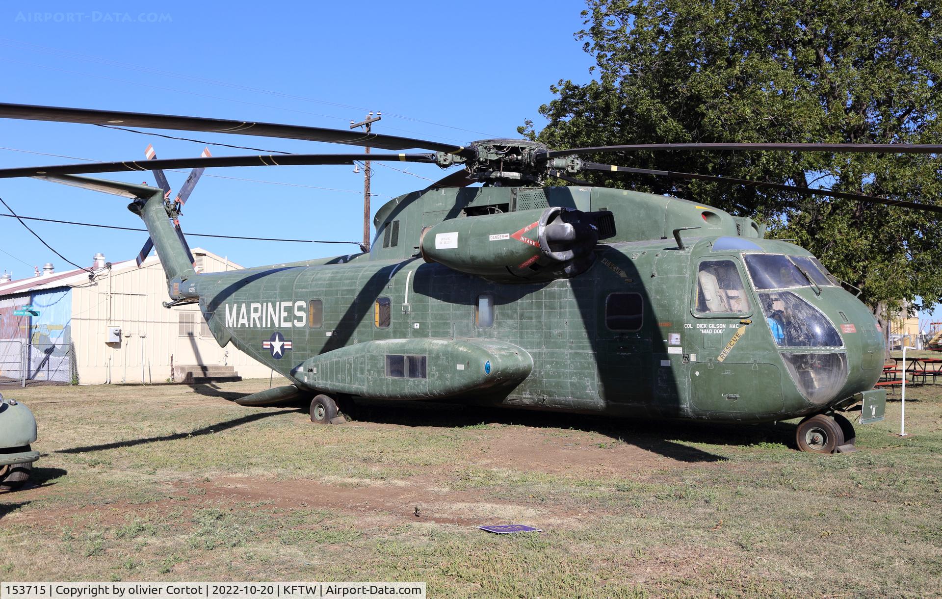 153715, Sikorsky CH-53A Sea Stallion C/N 65-105, fort worth museum