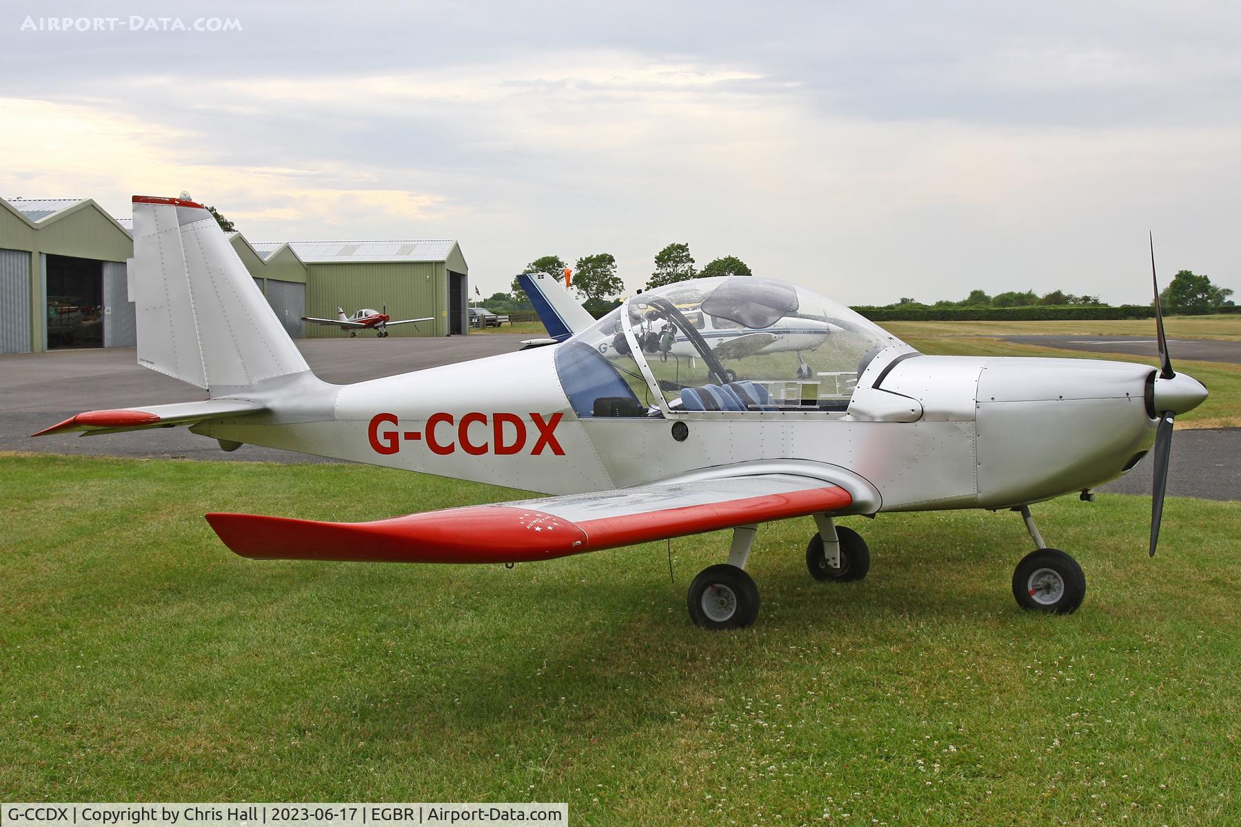 G-CCDX, 2003 Aerotechnik EV-97 Eurostar C/N PFA 315-14013, Breighton