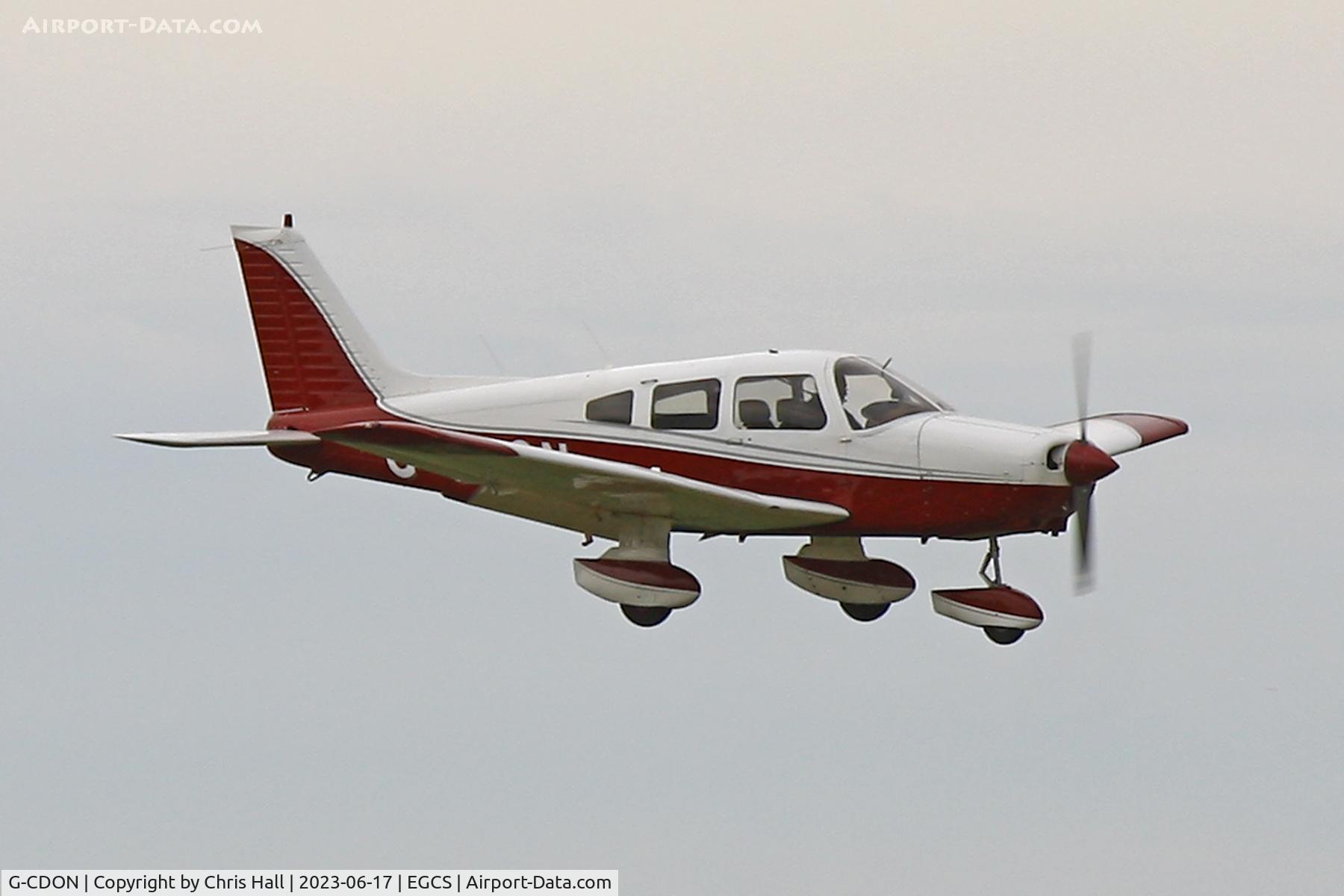 G-CDON, 1982 Piper PA-28-161 Cherokee Warrior II C/N 28-8216185, Sturgate