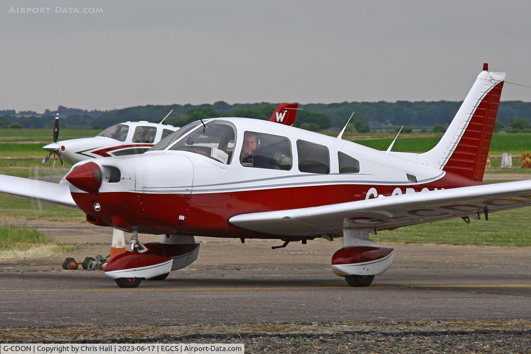 G-CDON, 1982 Piper PA-28-161 Cherokee Warrior II C/N 28-8216185, Sturgate