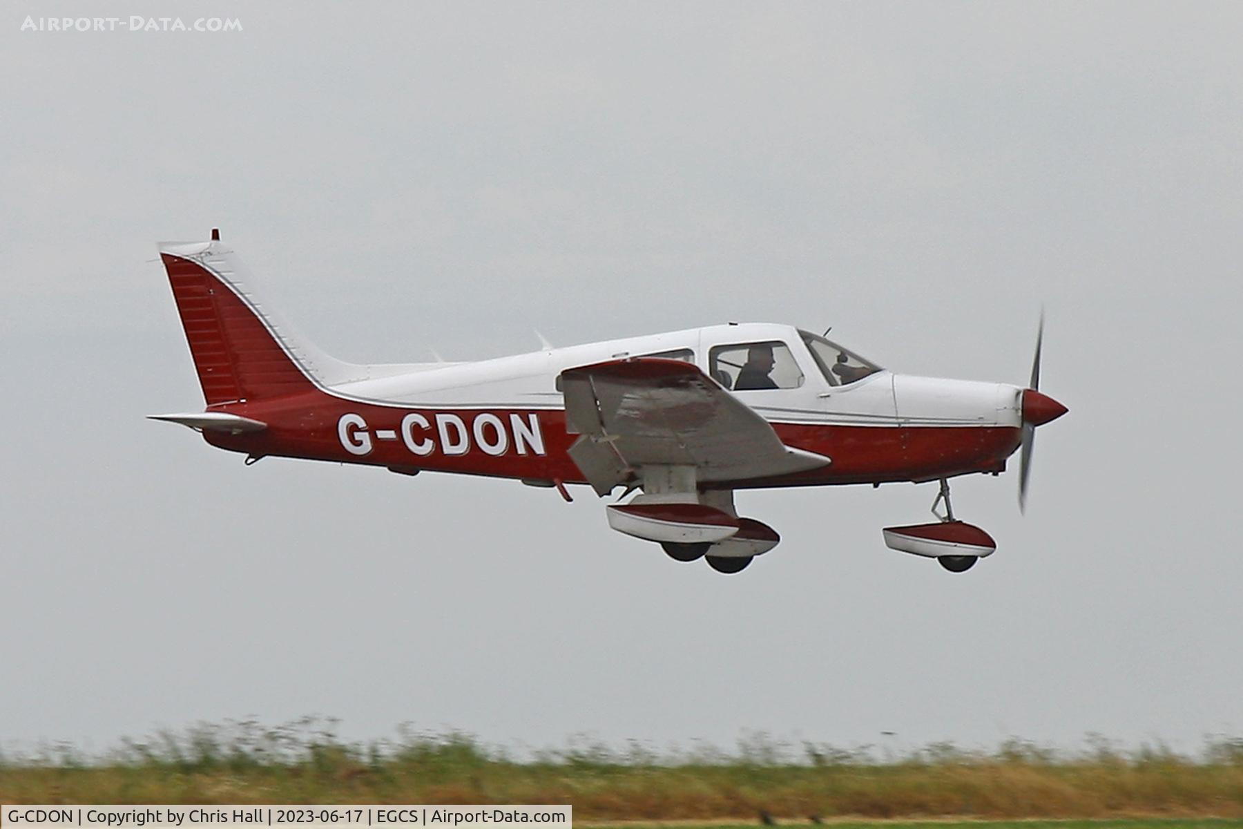 G-CDON, 1982 Piper PA-28-161 Cherokee Warrior II C/N 28-8216185, Sturgate