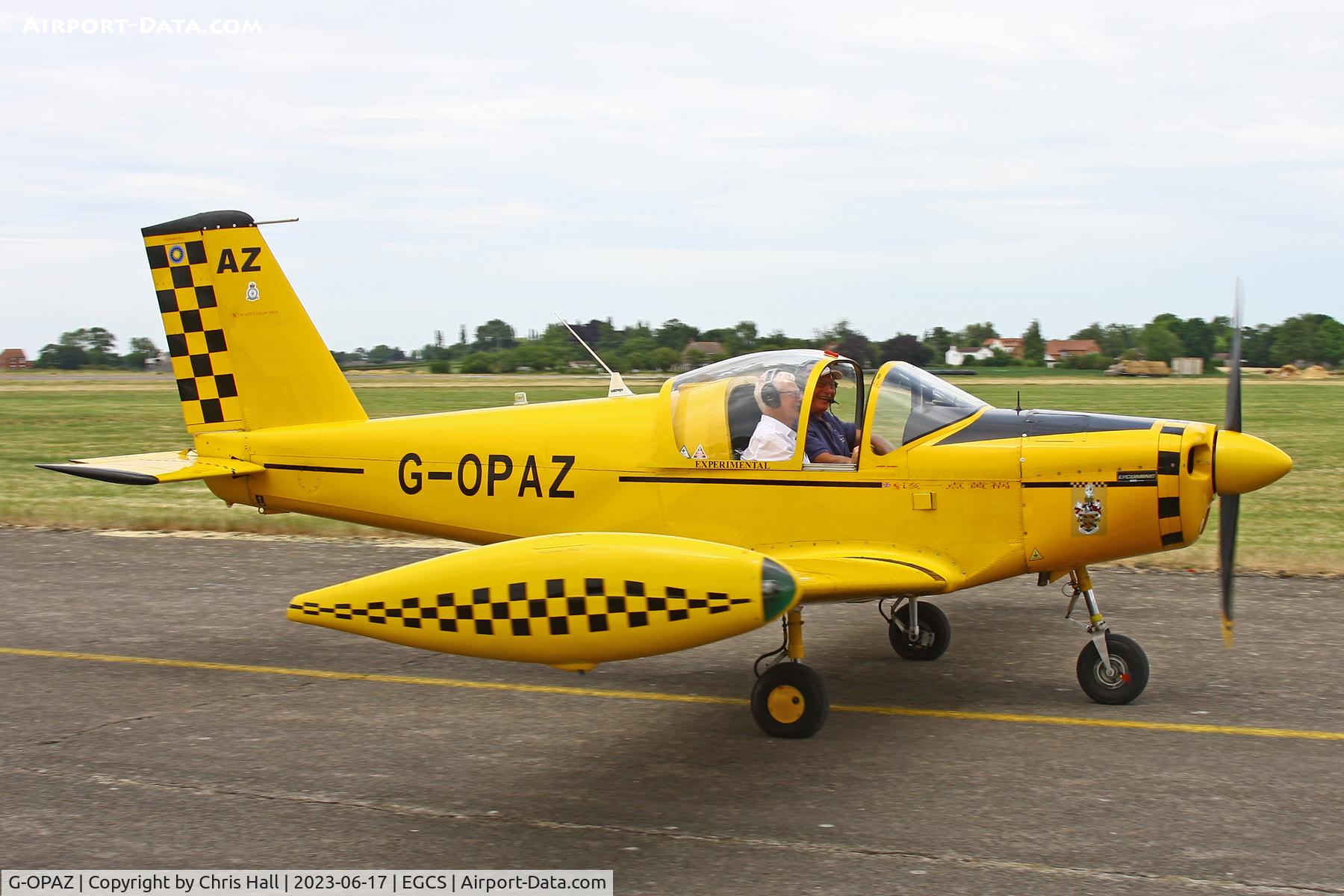 G-OPAZ, 2001 Pazmany PL-2 C/N PFA 069-10673, Sturgate