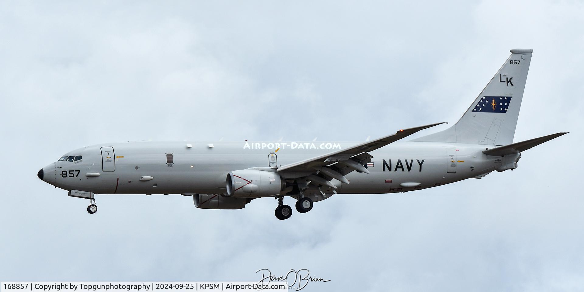 168857, 2016 Boeing P-8A Poseidon C/N 44149/5458, TRIDENT71