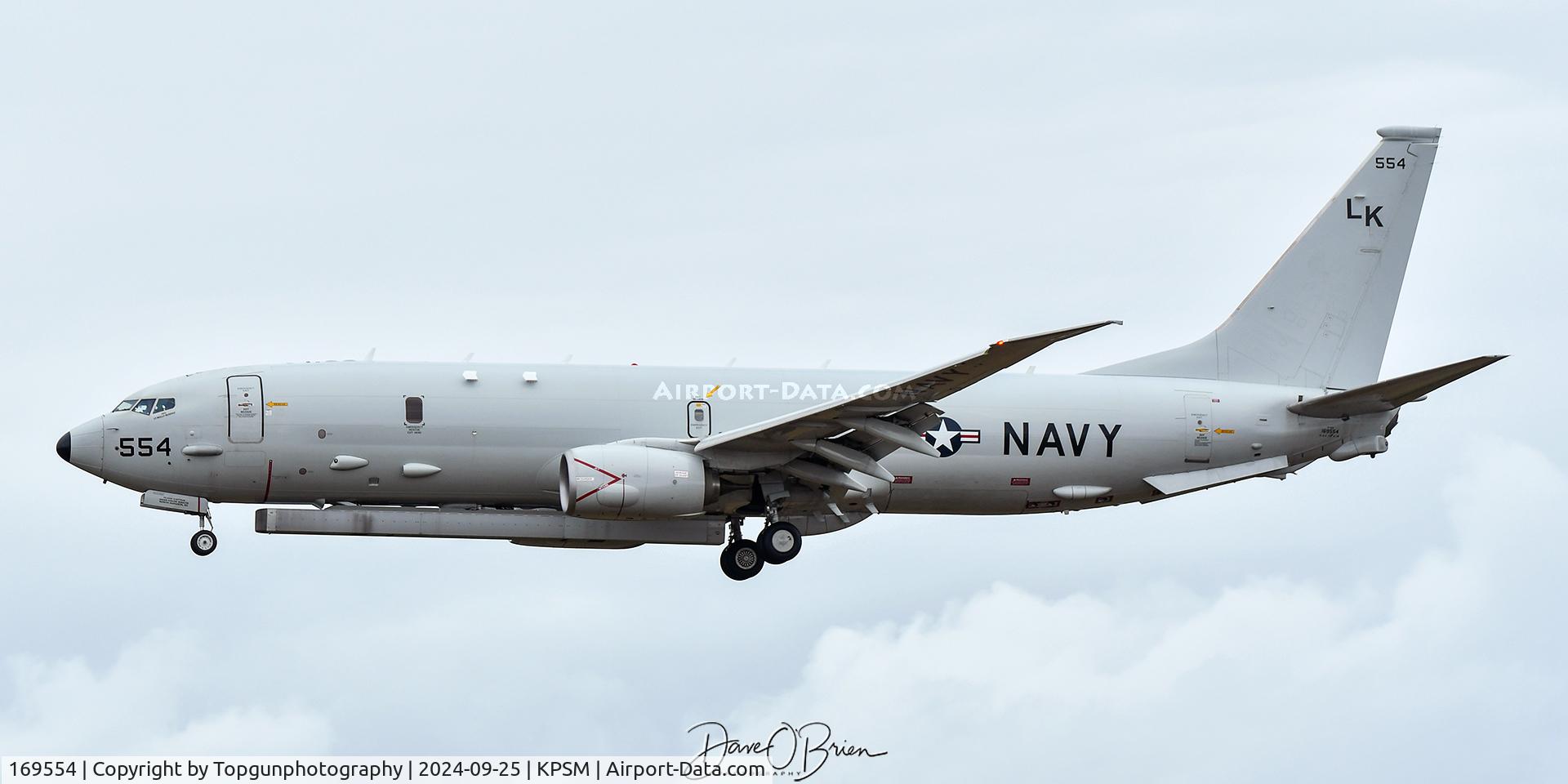 169554, 2020 Boeing P-8A C/N 65746, TRIDENT88 with the Raytheon AN/APS-154 Advanced Airborne Sensor hanging underneath