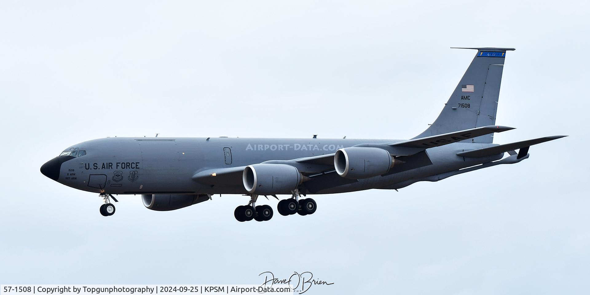 57-1508, 1957 Boeing KC-135R Stratotanker C/N 17579, BOLT21 flying up from MacDill out of the path of Hurricane Helene