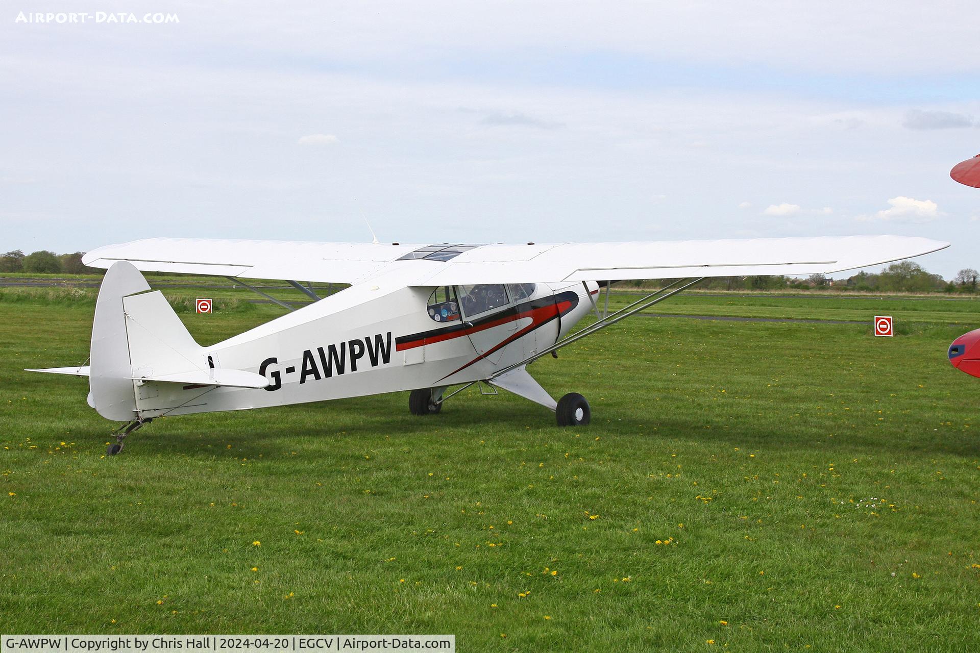 G-AWPW, 1947 Piper PA-12 Super Cruiser C/N 12-3947, Sleap