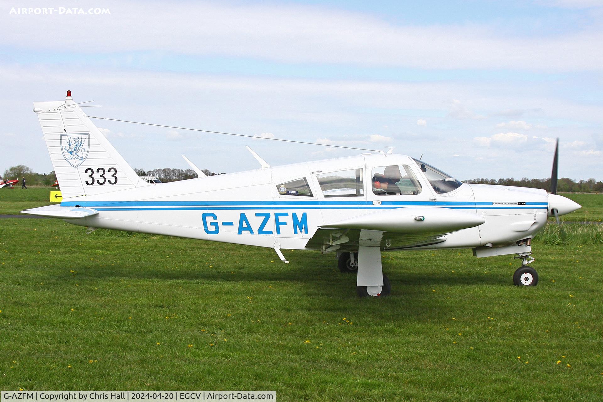 G-AZFM, 1971 Piper PA-28R-200 Cherokee Arrow C/N 28R-7135218, Sleap