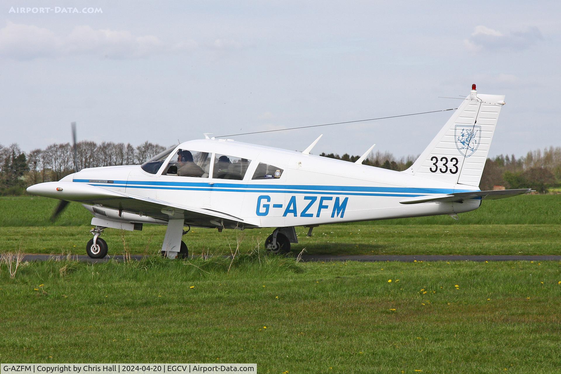 G-AZFM, 1971 Piper PA-28R-200 Cherokee Arrow C/N 28R-7135218, Sleap