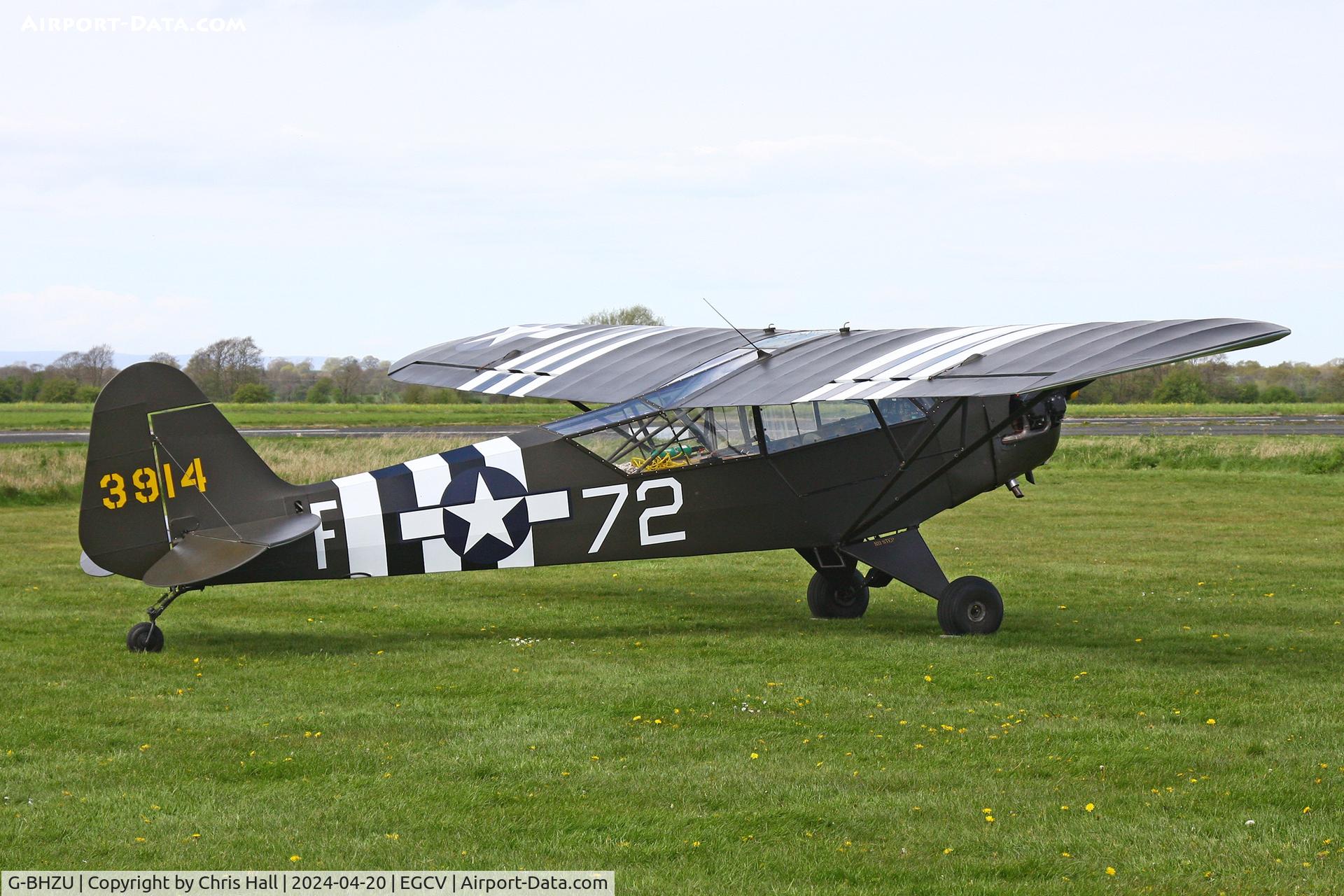 G-BHZU, 1943 Piper J3C-65 Cub Cub C/N 9606, Sleap