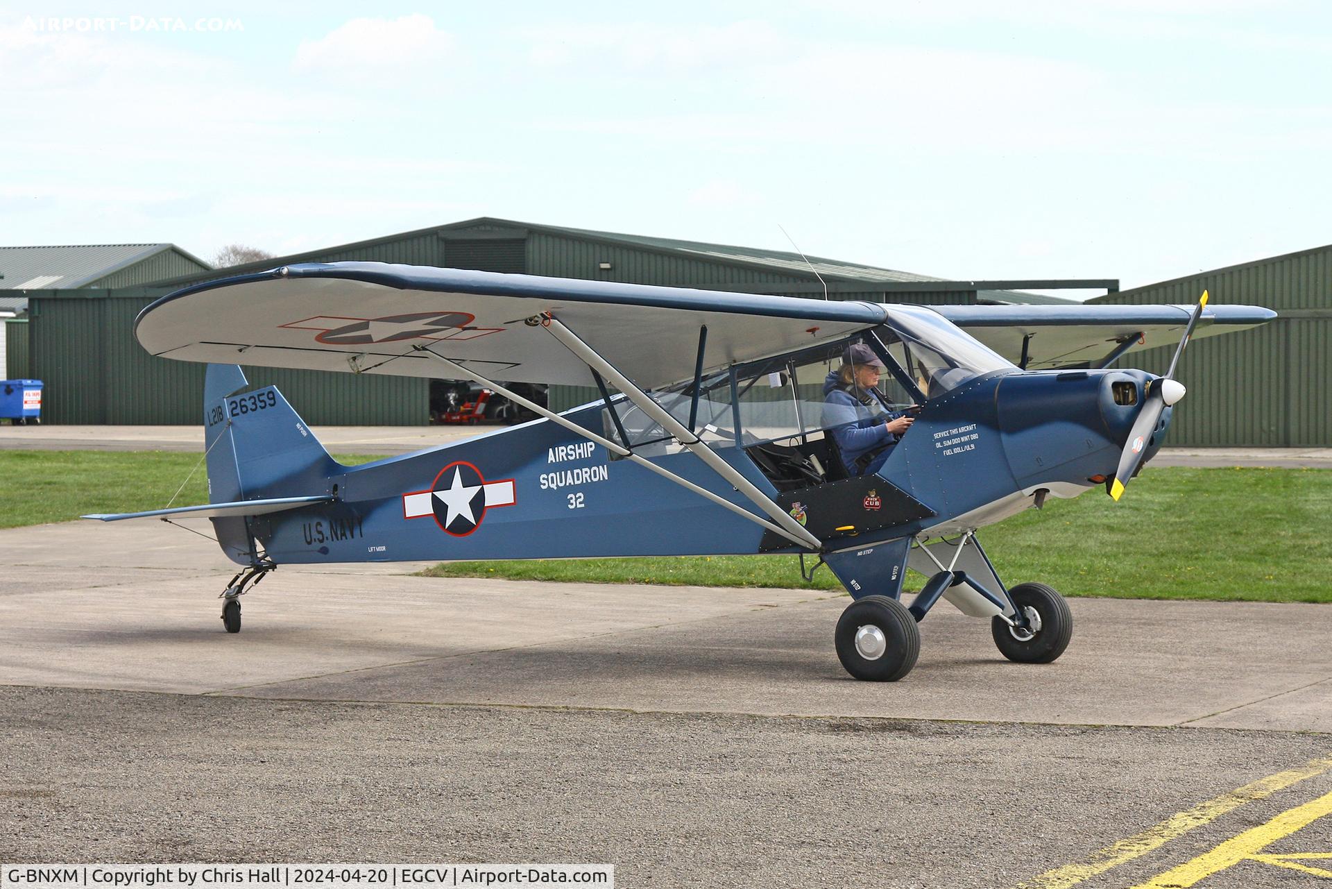G-BNXM, 1954 Piper L-21B Super Cub (PA-18-135) C/N 18-4019, Sleap