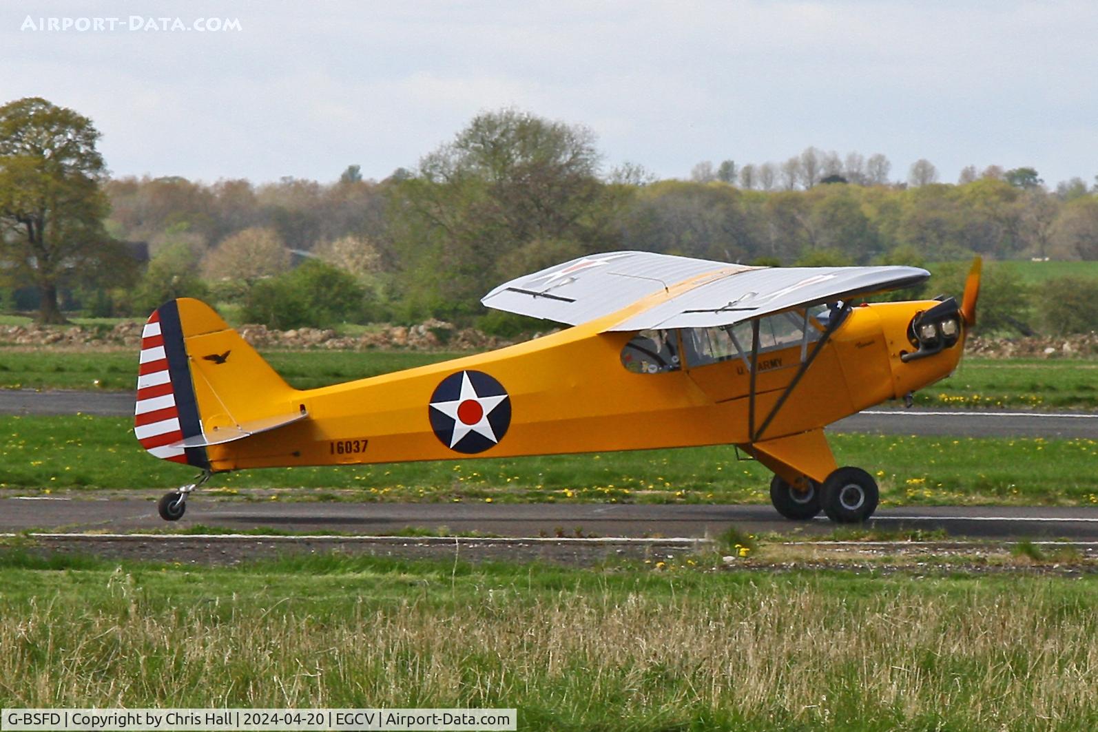 G-BSFD, 1946 Piper J3C-65 Cub Cub C/N 16037, Sleap