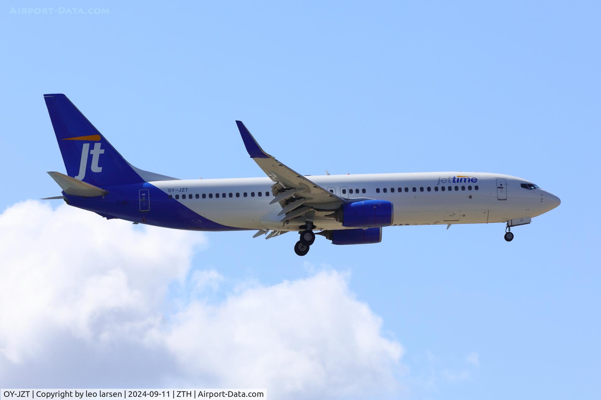 OY-JZT, 2013 Boeing 737-8AL C/N 39057, Zakynthos 11.9.2024