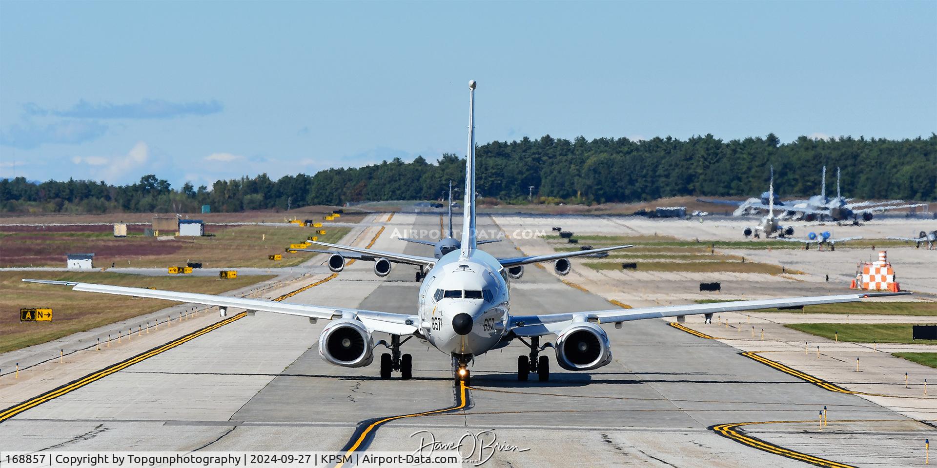 168857, 2016 Boeing P-8A Poseidon C/N 44149/5458, TRIDENT91 heading up to RW34