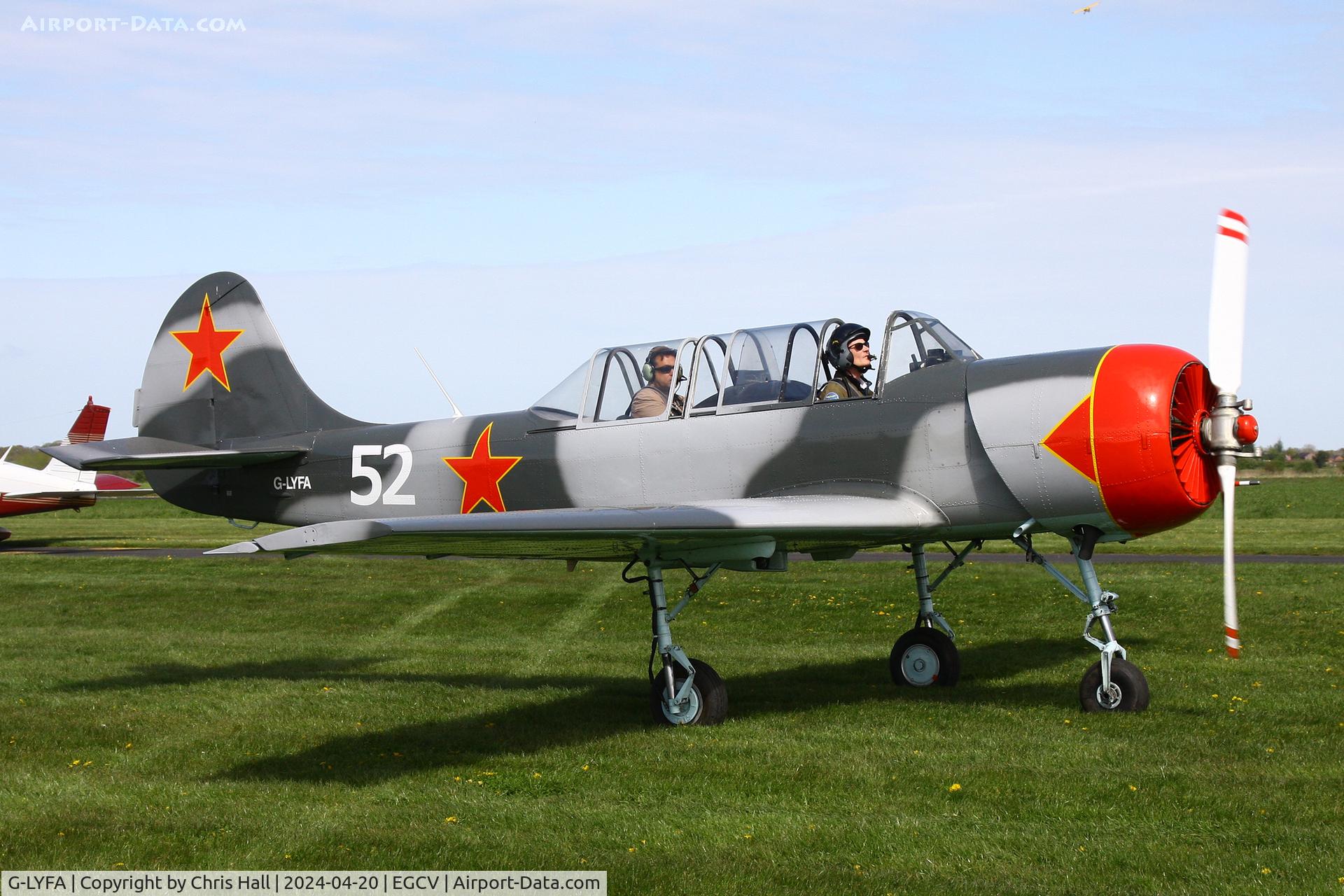 G-LYFA, 1982 Yakovlev Yak-52 C/N 822608, Sleap