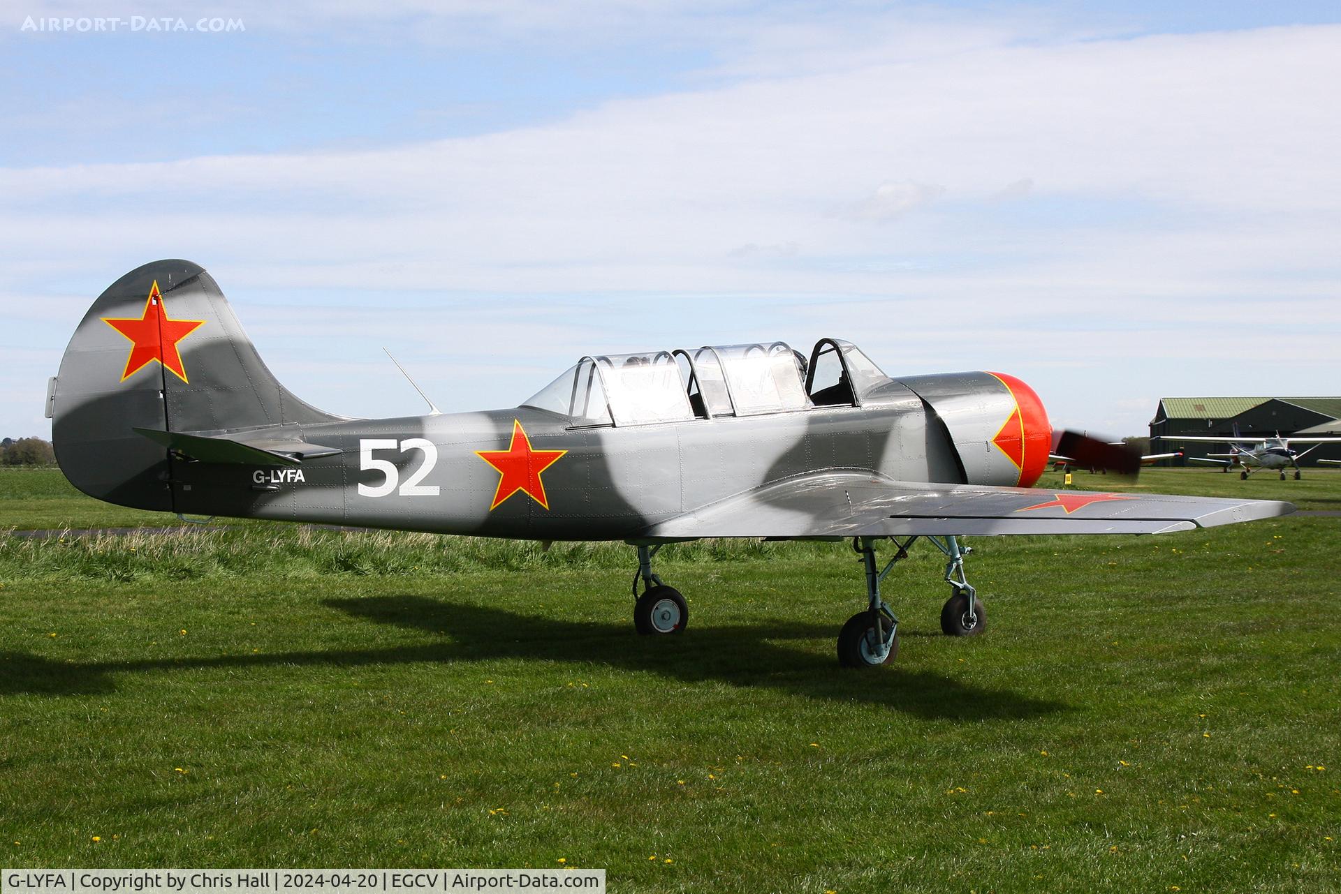G-LYFA, 1982 Yakovlev Yak-52 C/N 822608, Sleap