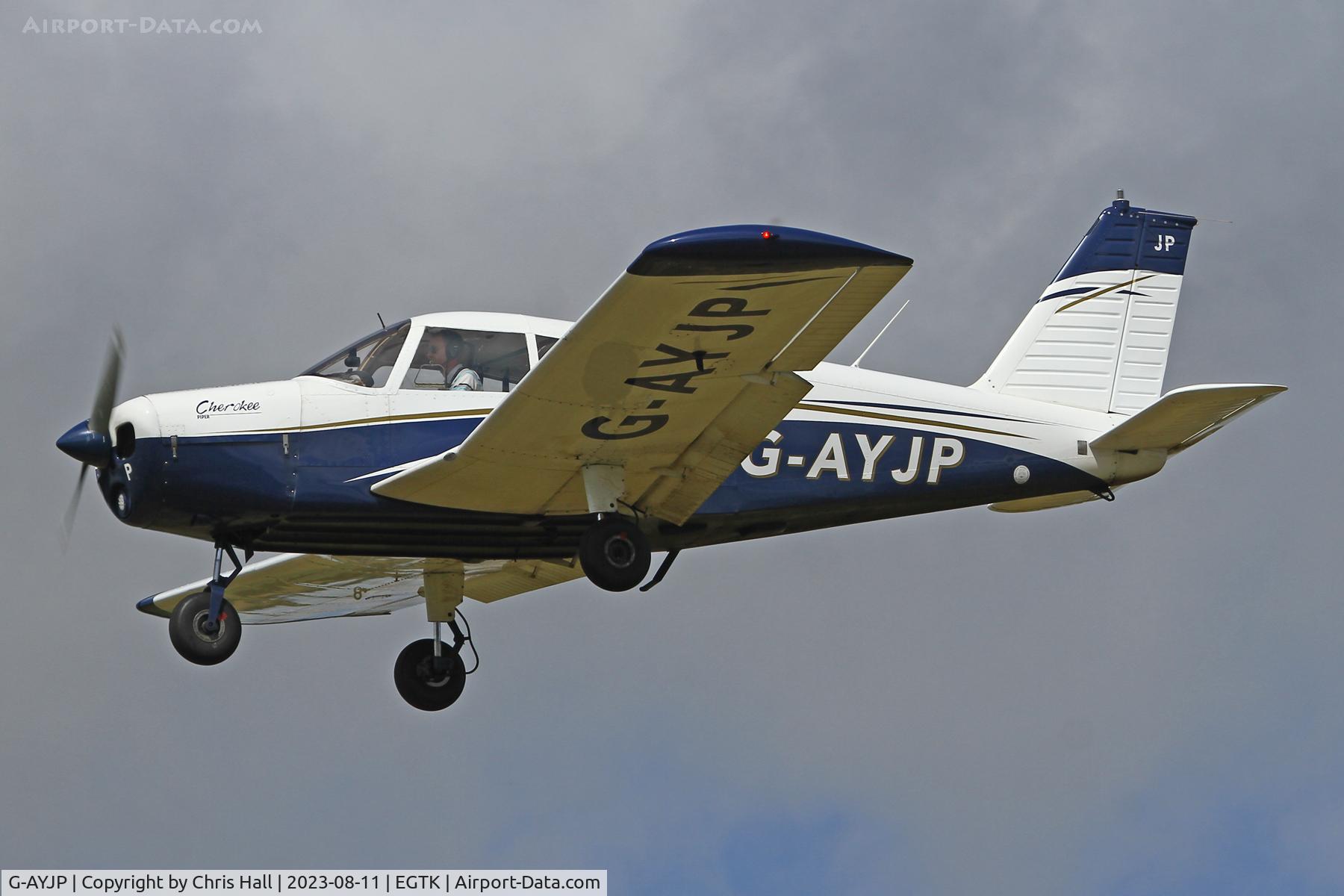 G-AYJP, 1970 Piper PA-28-140 Cherokee C/N 28-26403, Oxford