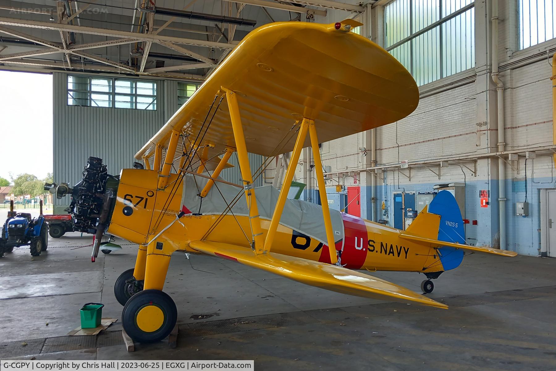 G-CGPY, 1945 Boeing E75N1 C/N 75-5303, Church Fenton - Leeds East