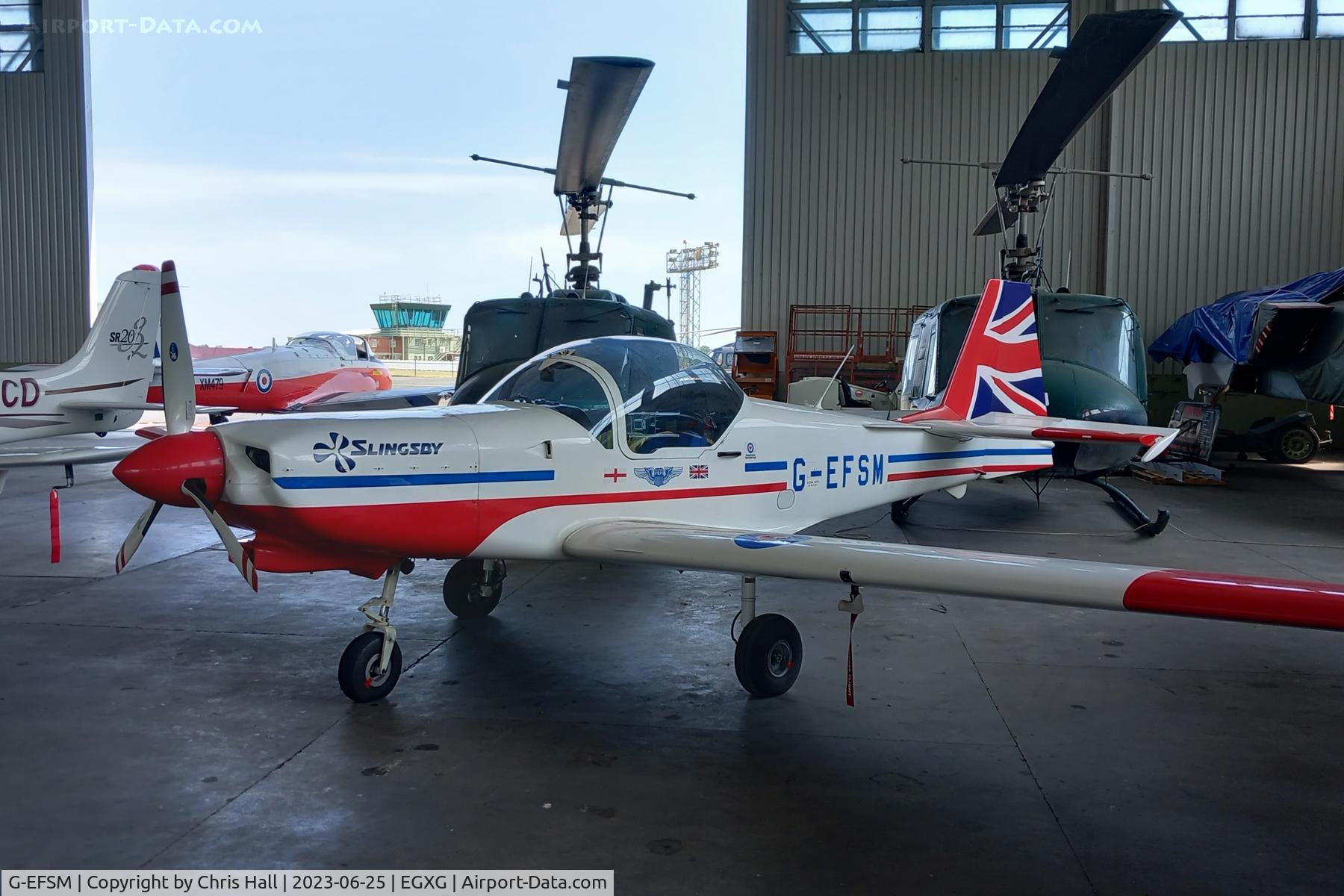 G-EFSM, 1989 Slingsby T-67M-260 Firefly C/N 2072, Church Fenton - Leeds East