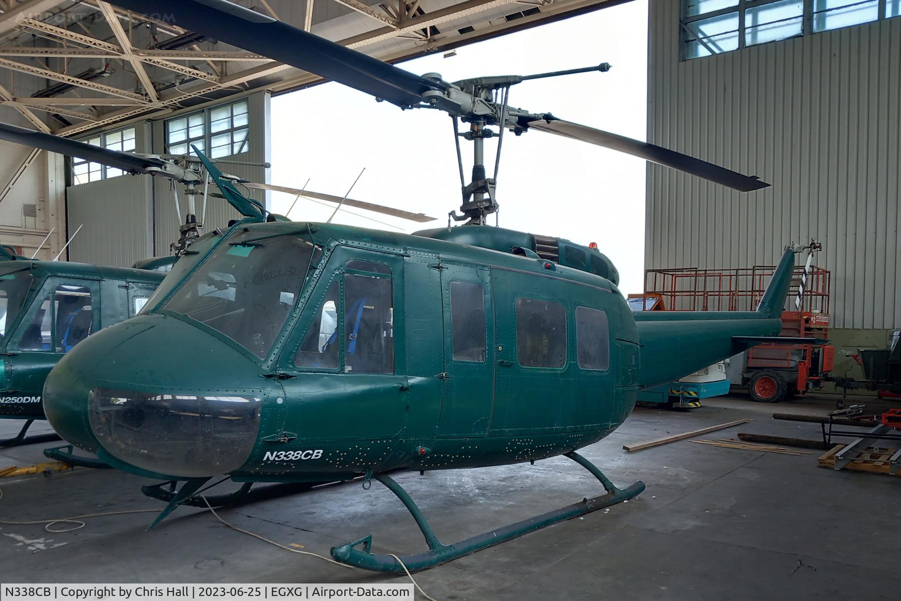 N338CB, Bell UH-1H Iroquois C/N 5812, Church Fenton - Leeds East