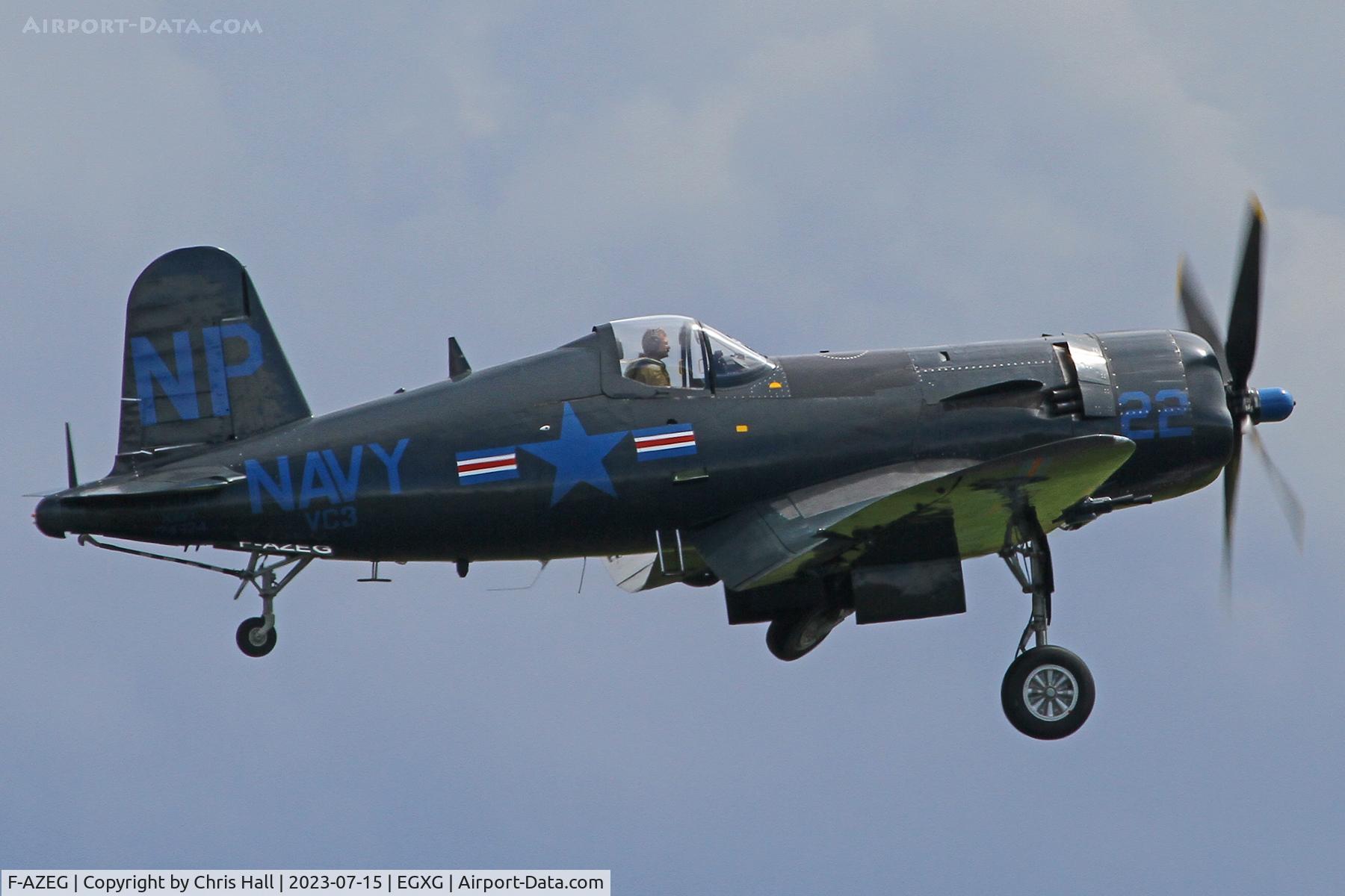 F-AZEG, 1944 Vought F4U-5NL Corsair C/N 124-724, Flying Legends 2023