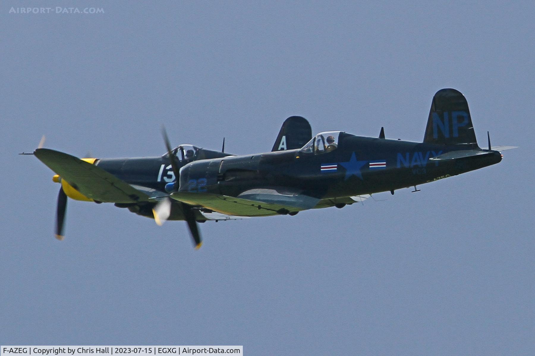 F-AZEG, 1944 Vought F4U-5NL Corsair C/N 124-724, Flying Legends 2023