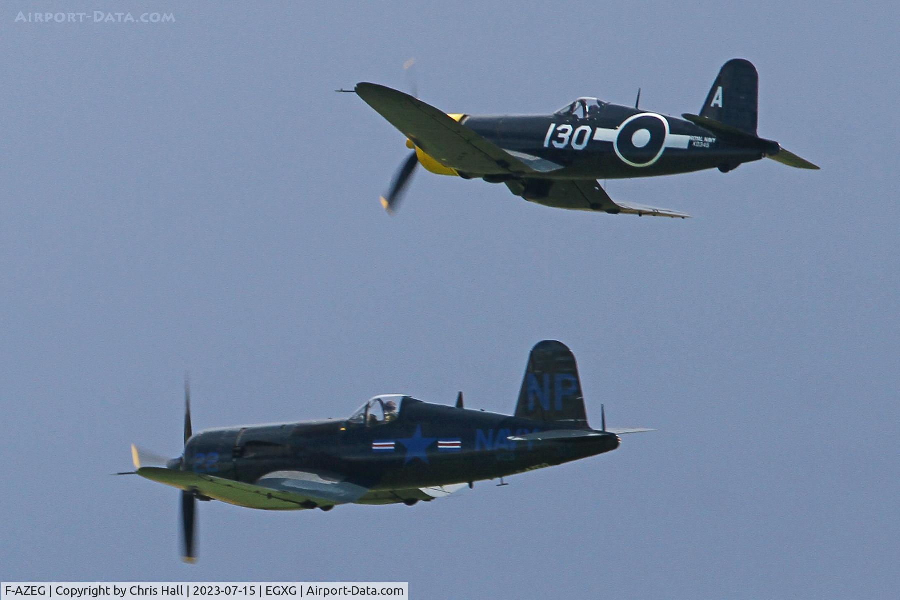 F-AZEG, 1944 Vought F4U-5NL Corsair C/N 124-724, Flying Legends 2023
