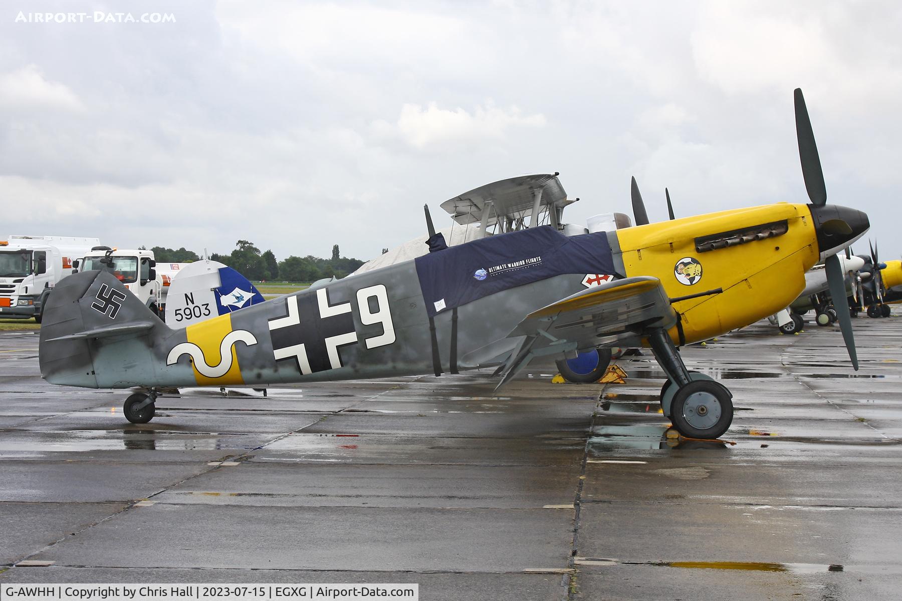 G-AWHH, 1958 Hispano HA-1112-M1L Buchon C/N 145, Flying Legends 2023