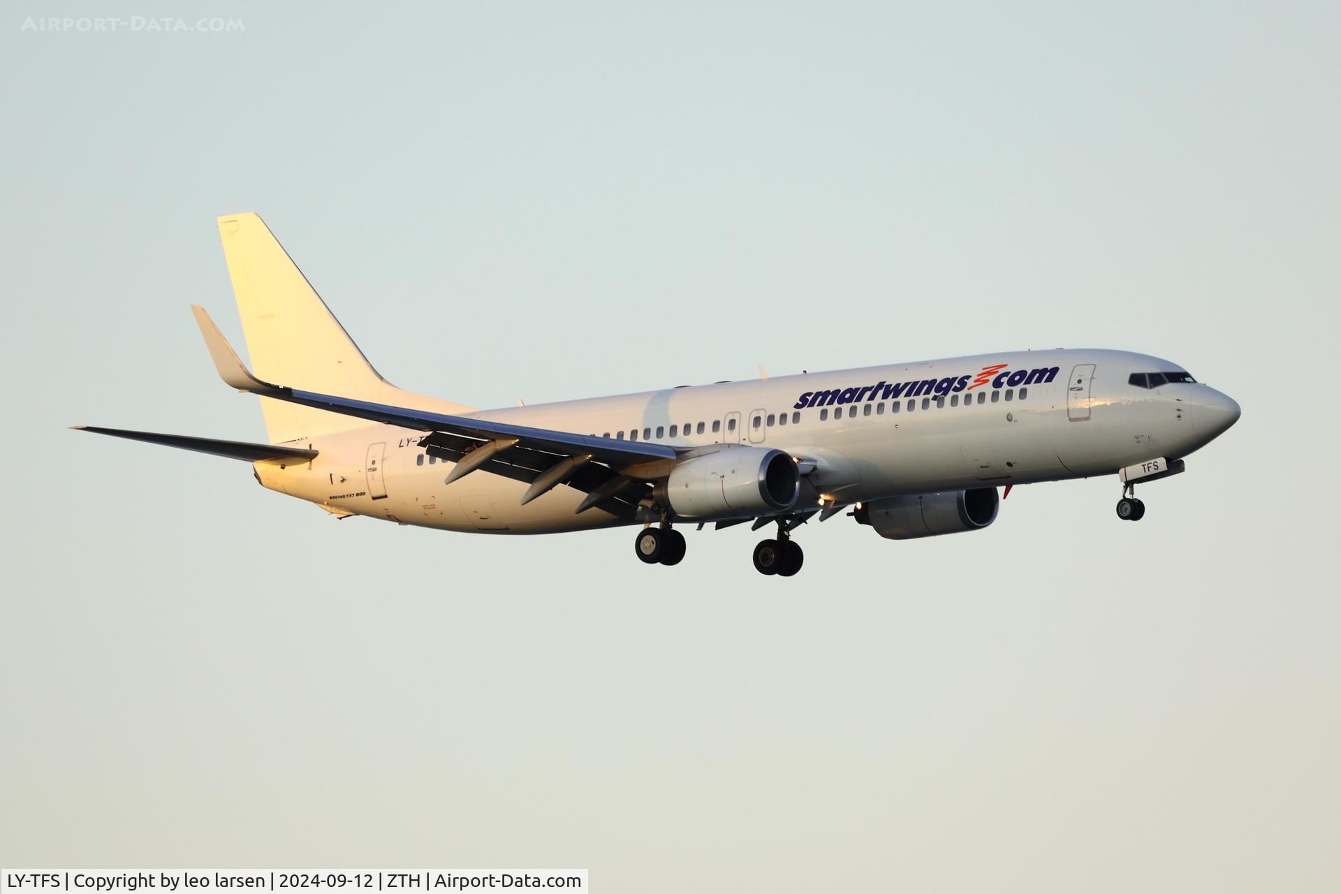 LY-TFS, 2008 Boeing 737-86J C/N 37741, Zakynthos 12.9.2024
